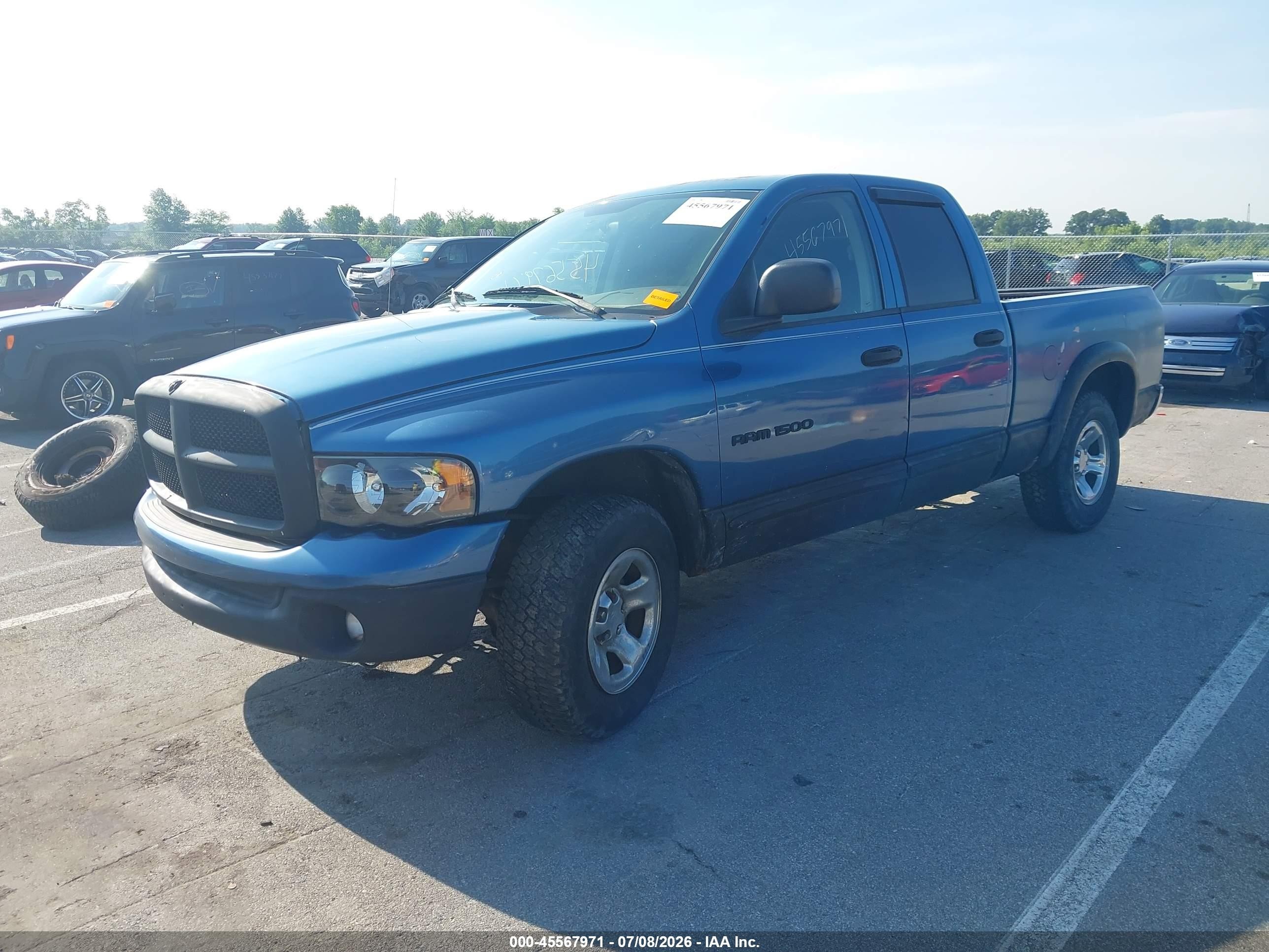 2003 Dodge Ram 1500 Slt/laramie/st Blue vin: 1D7HA18N83J653881