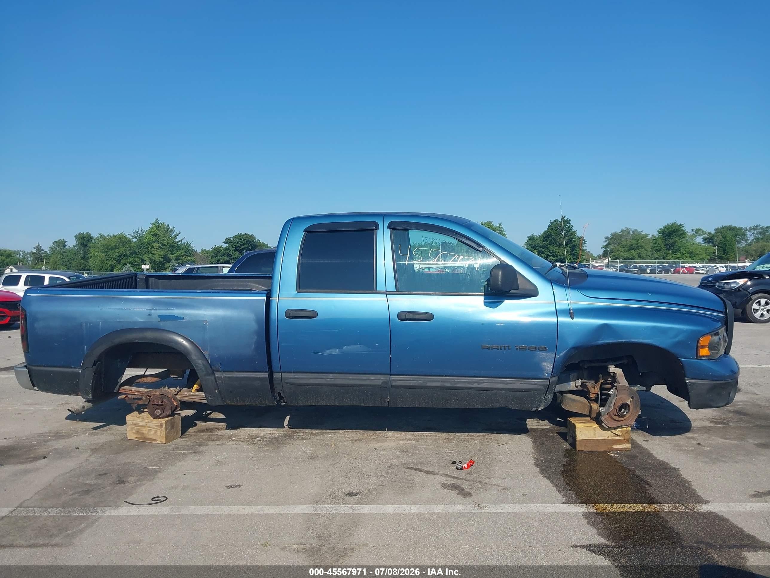 2003 Dodge Ram 1500 Slt/laramie/st Blue vin: 1D7HA18N83J653881