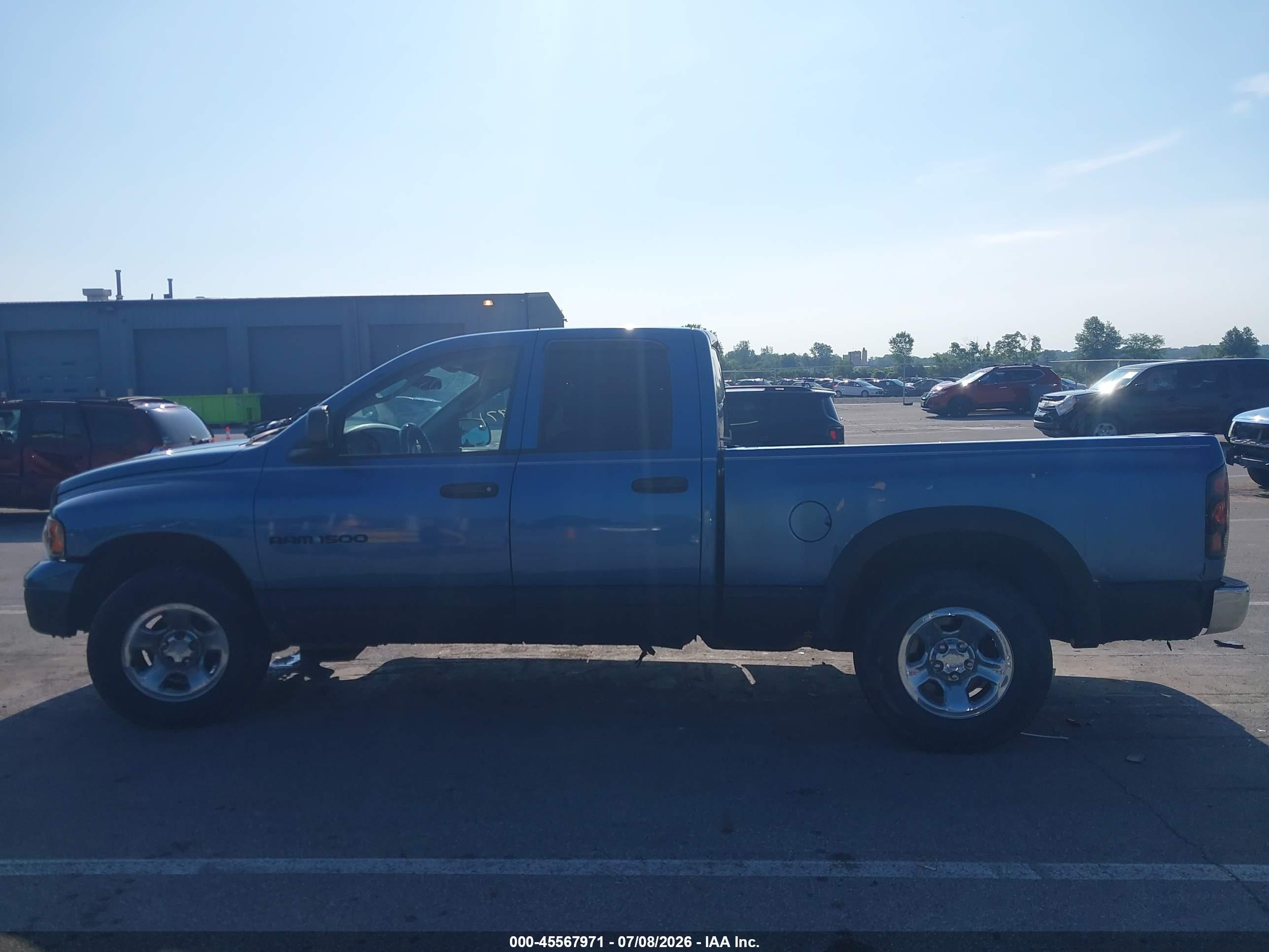 2003 Dodge Ram 1500 Slt/laramie/st Blue vin: 1D7HA18N83J653881