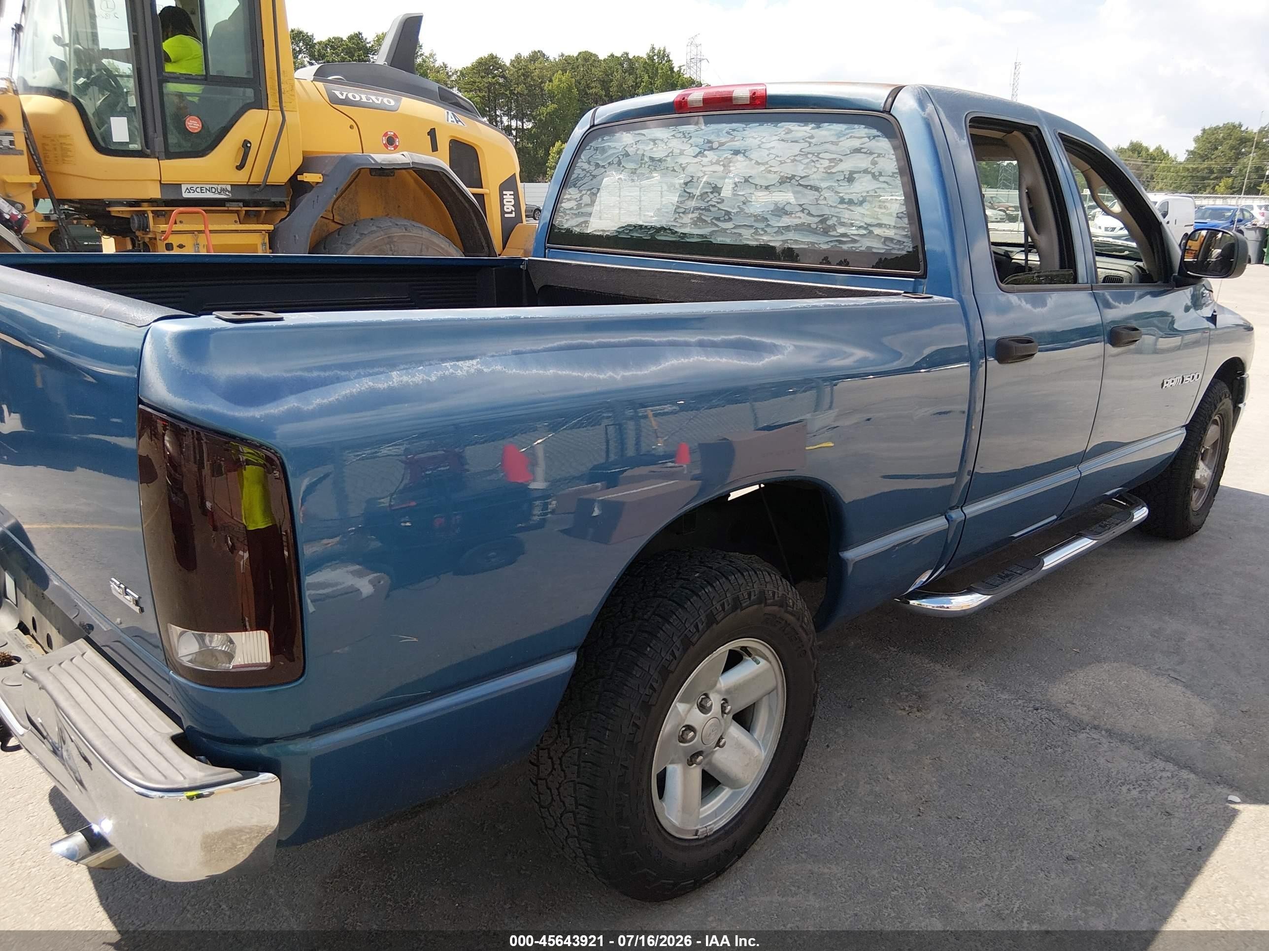 2003 Dodge Ram 1500 Slt/laramie/st Blue vin: 1D7HA18N83S152757