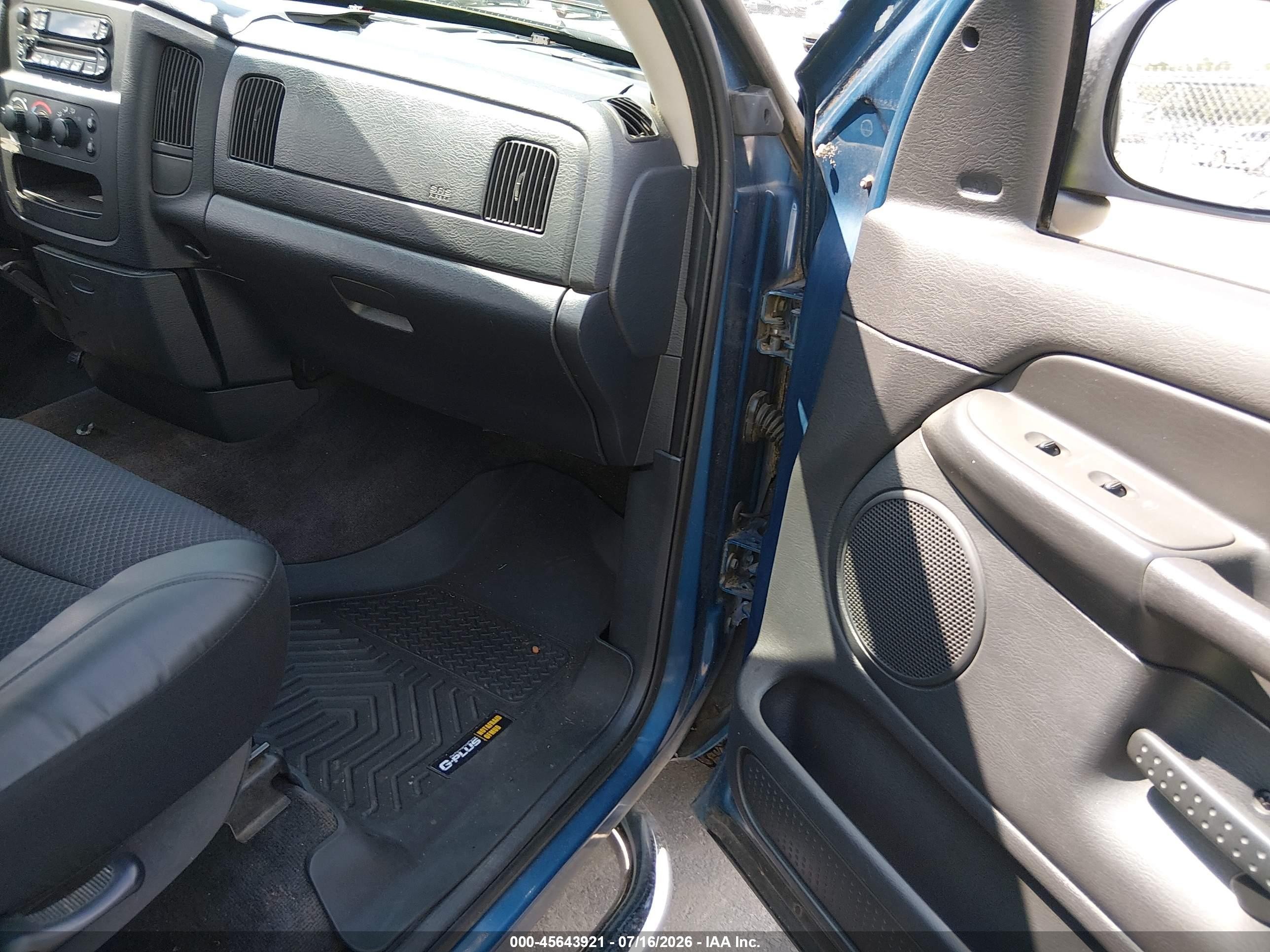2003 Dodge Ram 1500 Slt/laramie/st Blue vin: 1D7HA18N83S152757