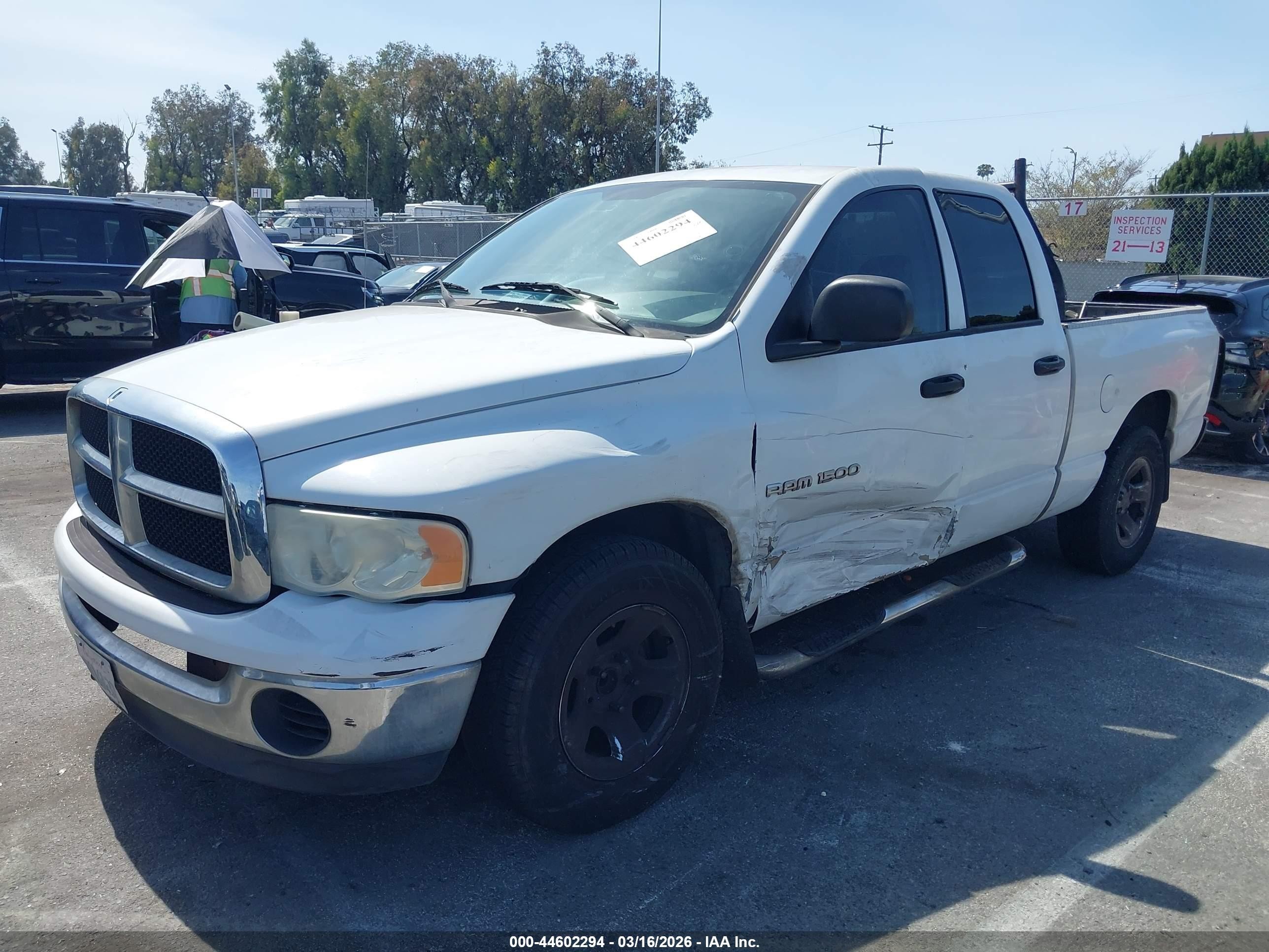 2004 Dodge Ram 1500 Slt/laramie White vin: 1D7HA18N84J106868
