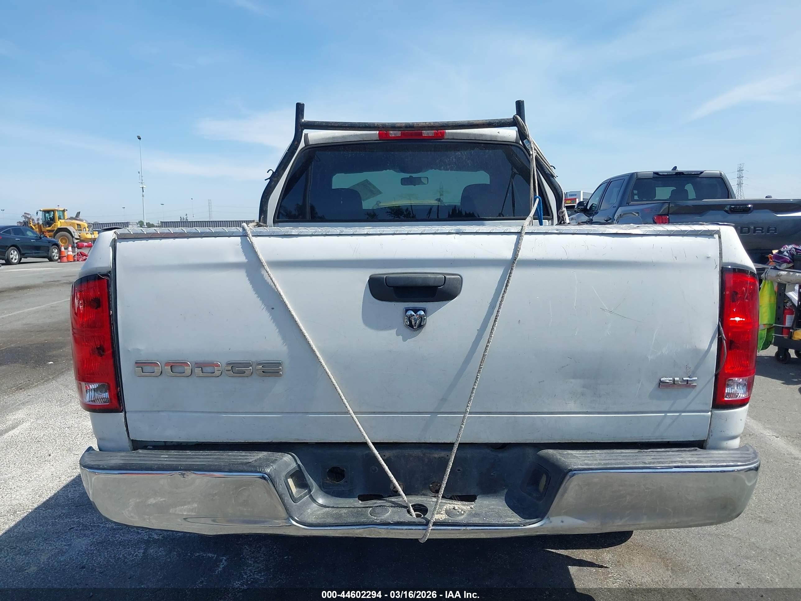 2004 Dodge Ram 1500 Slt/laramie White vin: 1D7HA18N84J106868