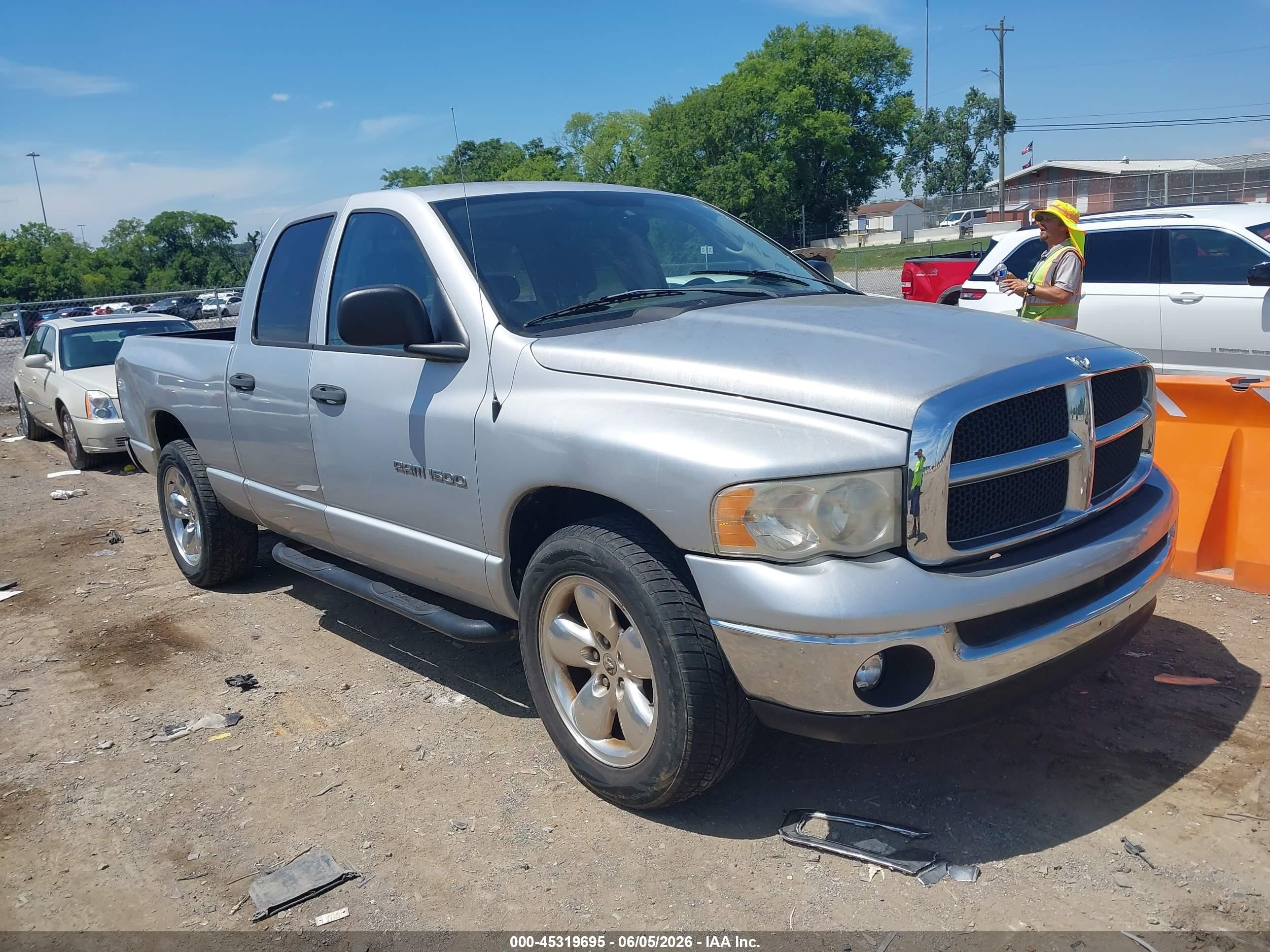 2005 Dodge Ram 1500 Slt/laramie Silver vin: 1D7HA18N85S114108