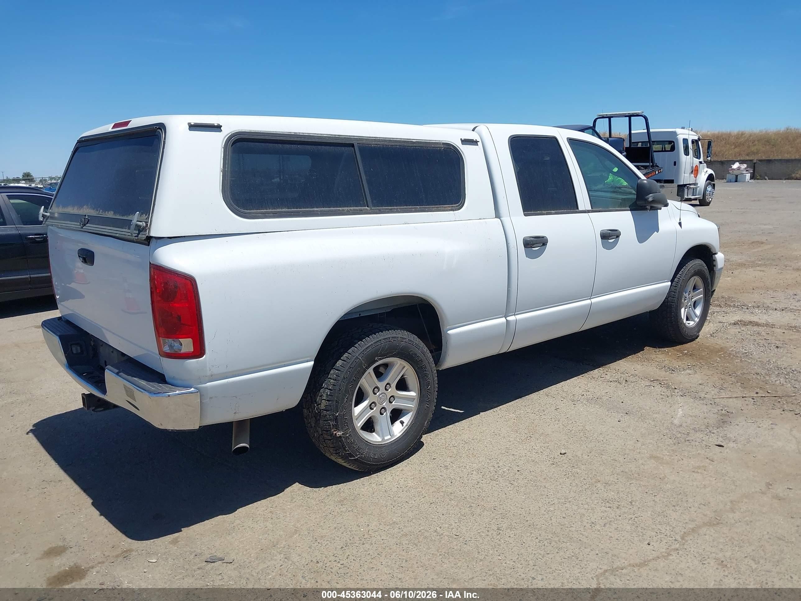 2006 Dodge Ram 1500 Slt White vin: 1D7HA18N86S693327