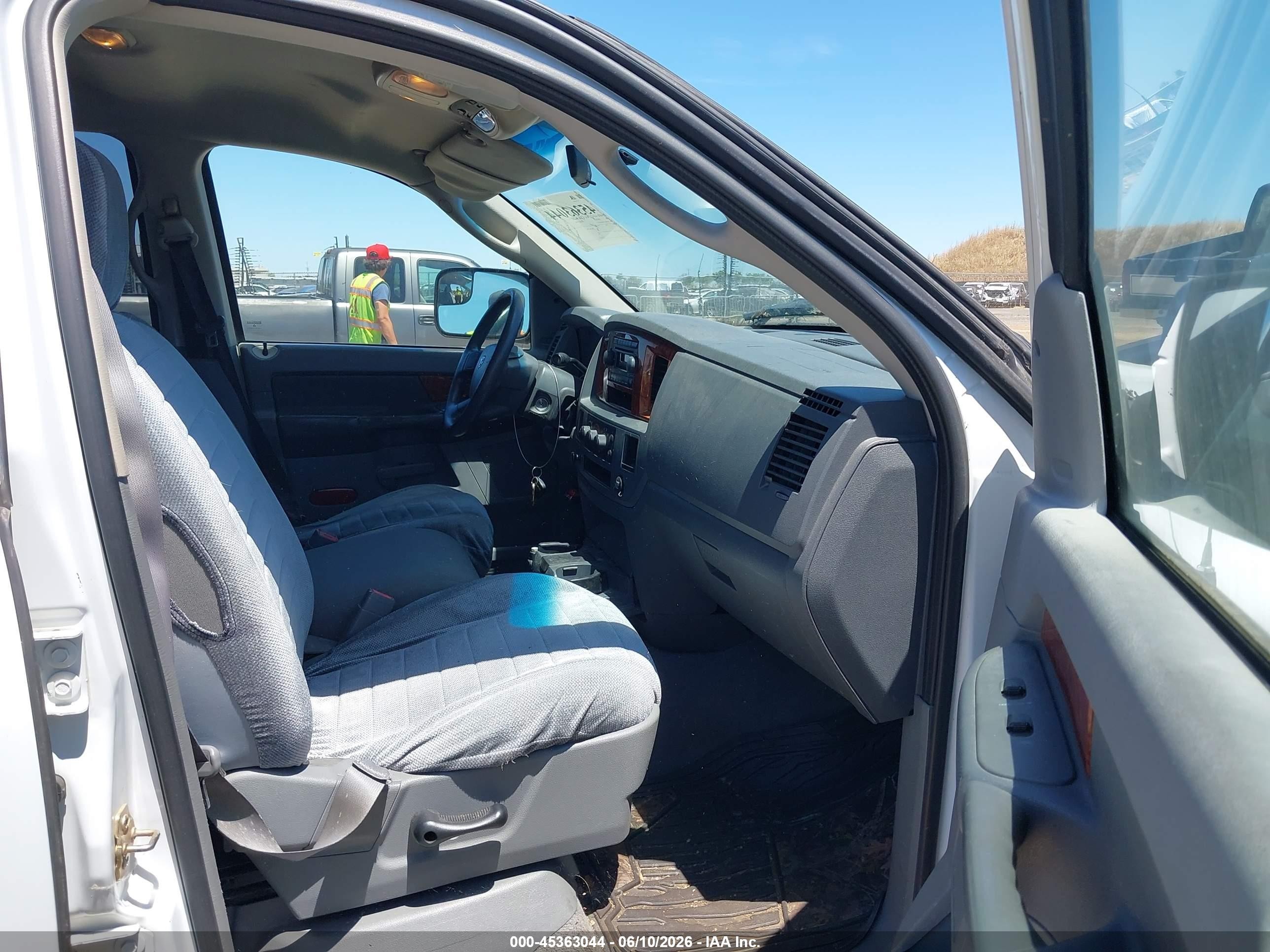 2006 Dodge Ram 1500 Slt White vin: 1D7HA18N86S693327
