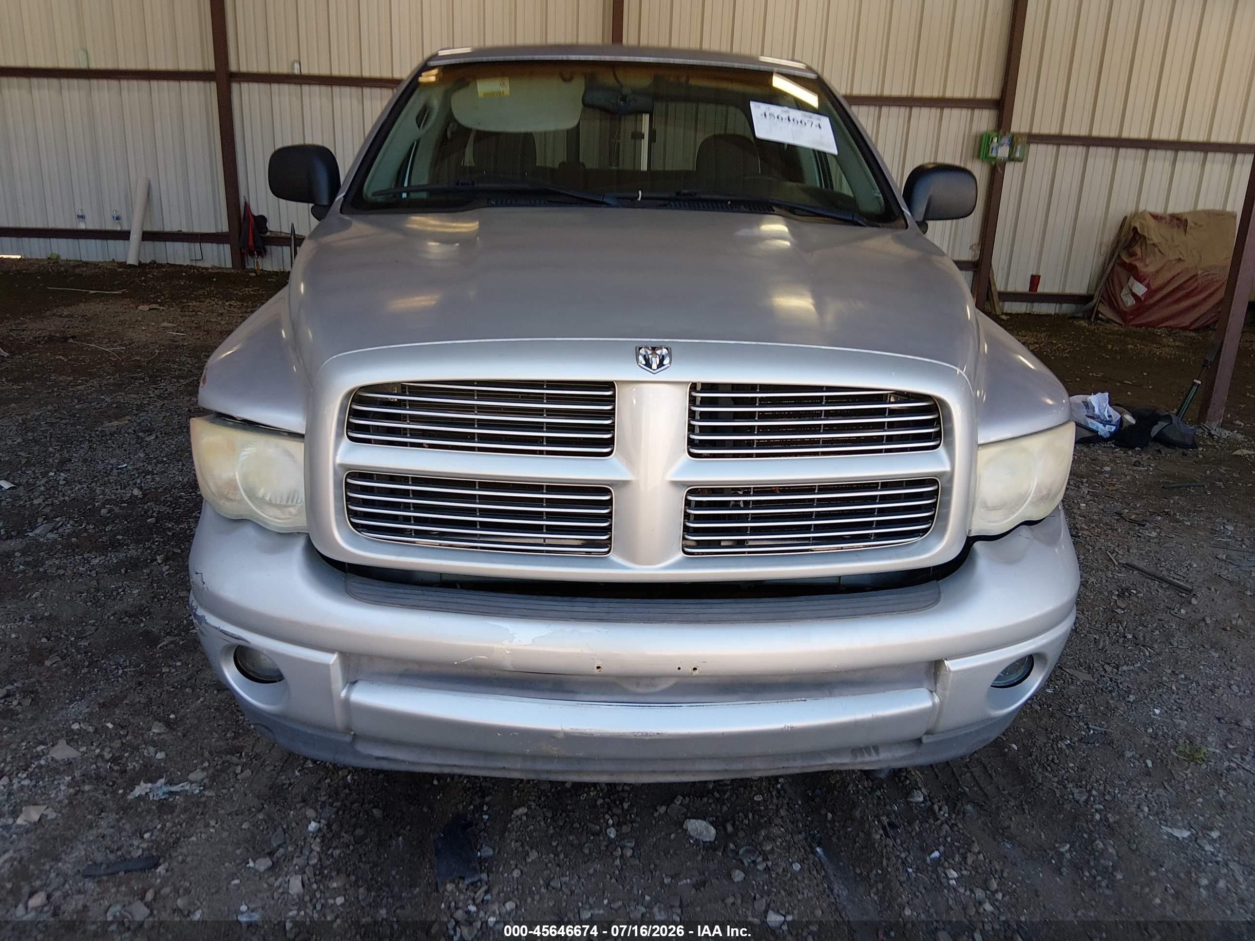 2002 Dodge Ram 1500   Silver vin: 1D7HA18N92J205700