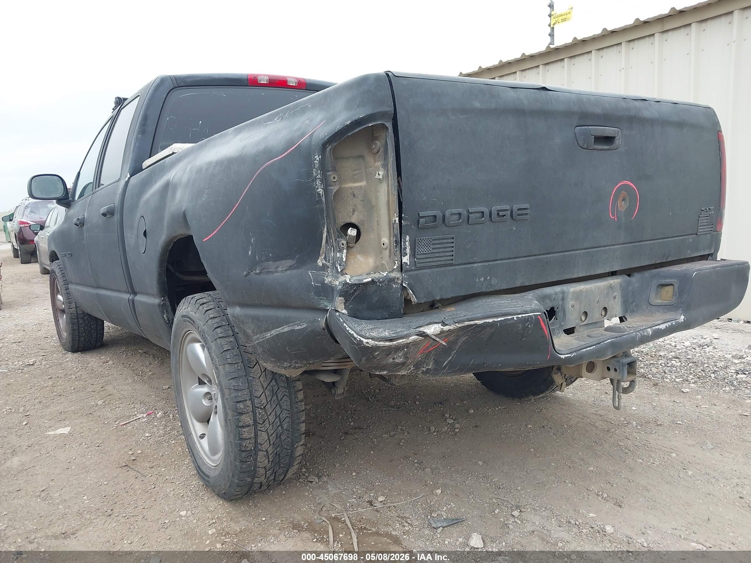 2004 Dodge Ram 1500 Slt/laramie Black vin: 1D7HA18N94J227196
