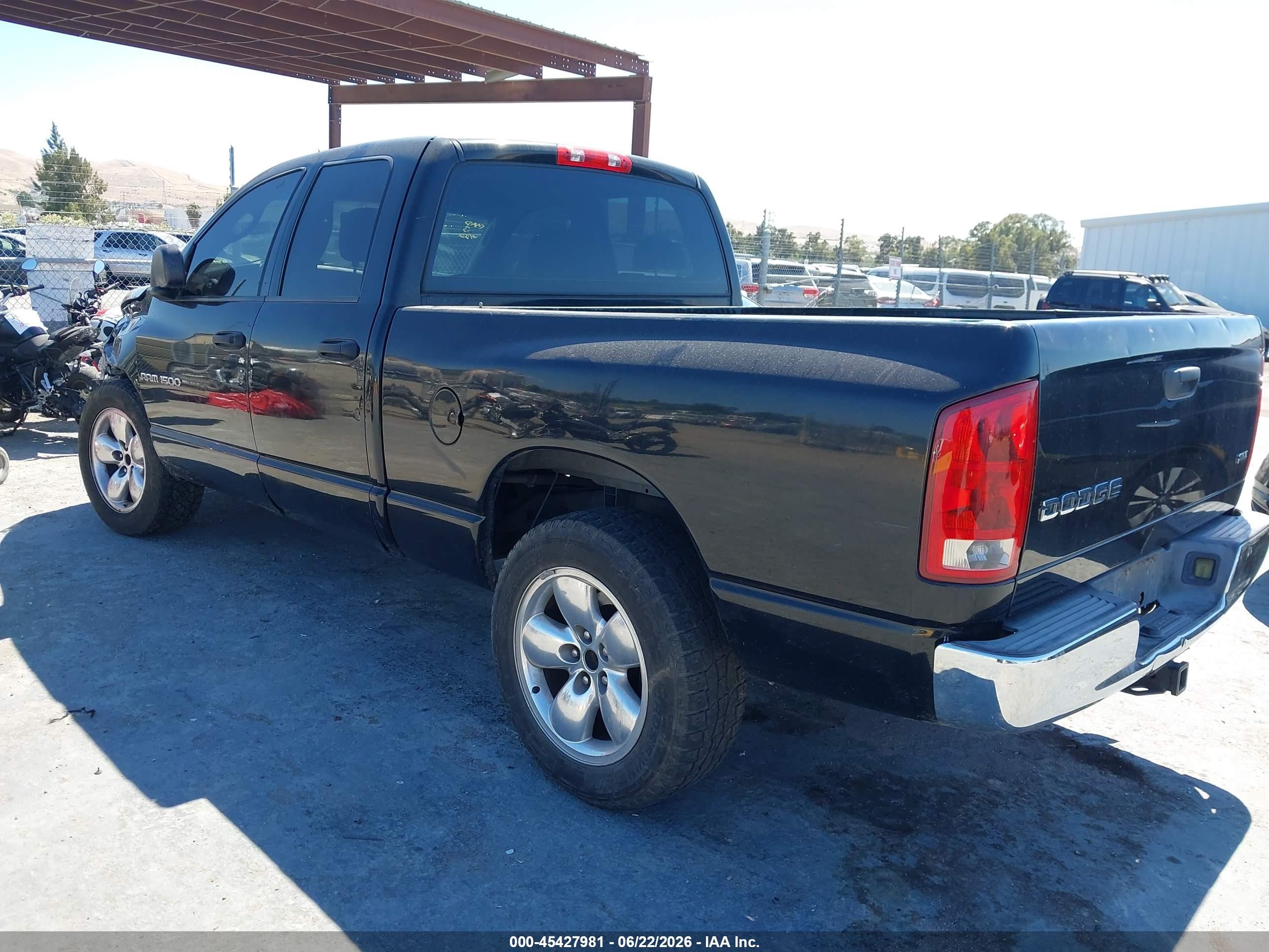 2004 Dodge Ram 1500 Slt/laramie Black vin: 1D7HA18N94J263437