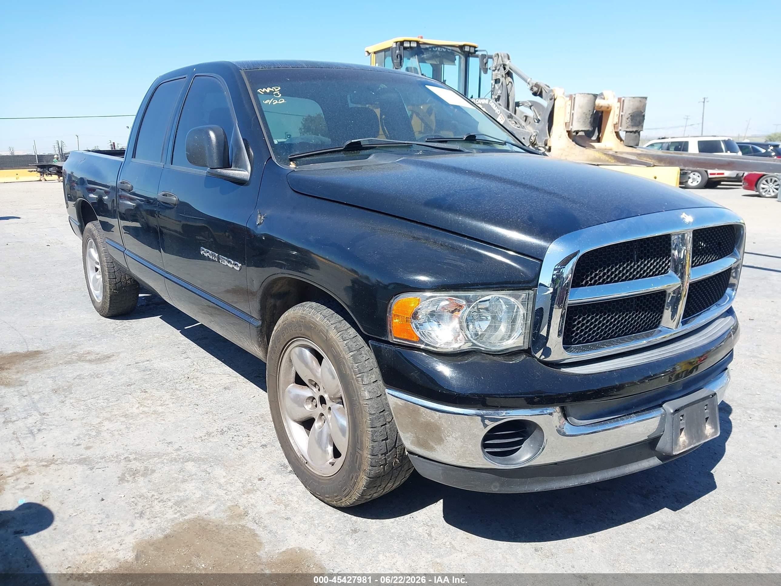 2004 Dodge Ram 1500 Slt/laramie Черный vin: 1D7HA18N94J263437