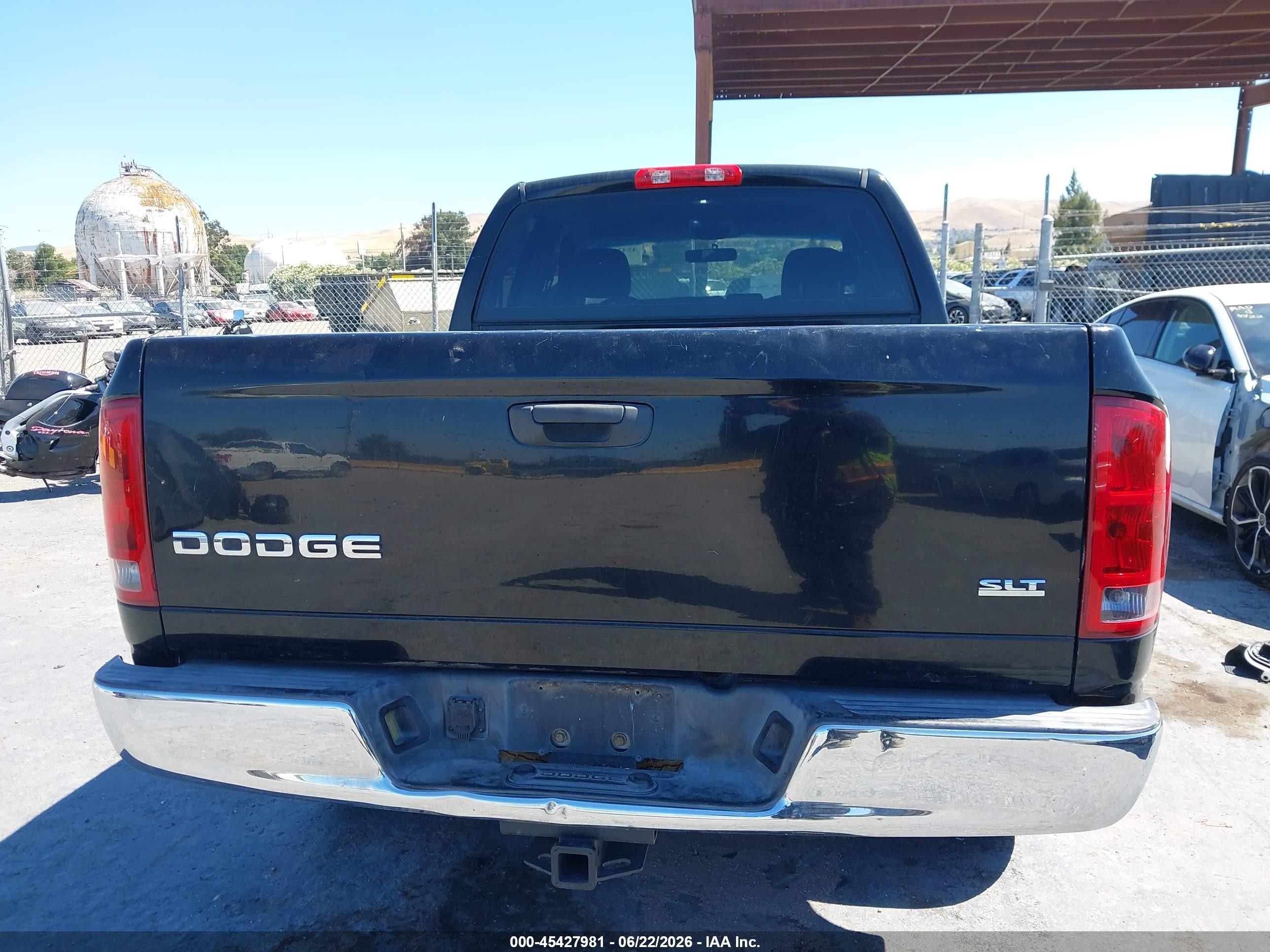 2004 Dodge Ram 1500 Slt/laramie Black vin: 1D7HA18N94J263437