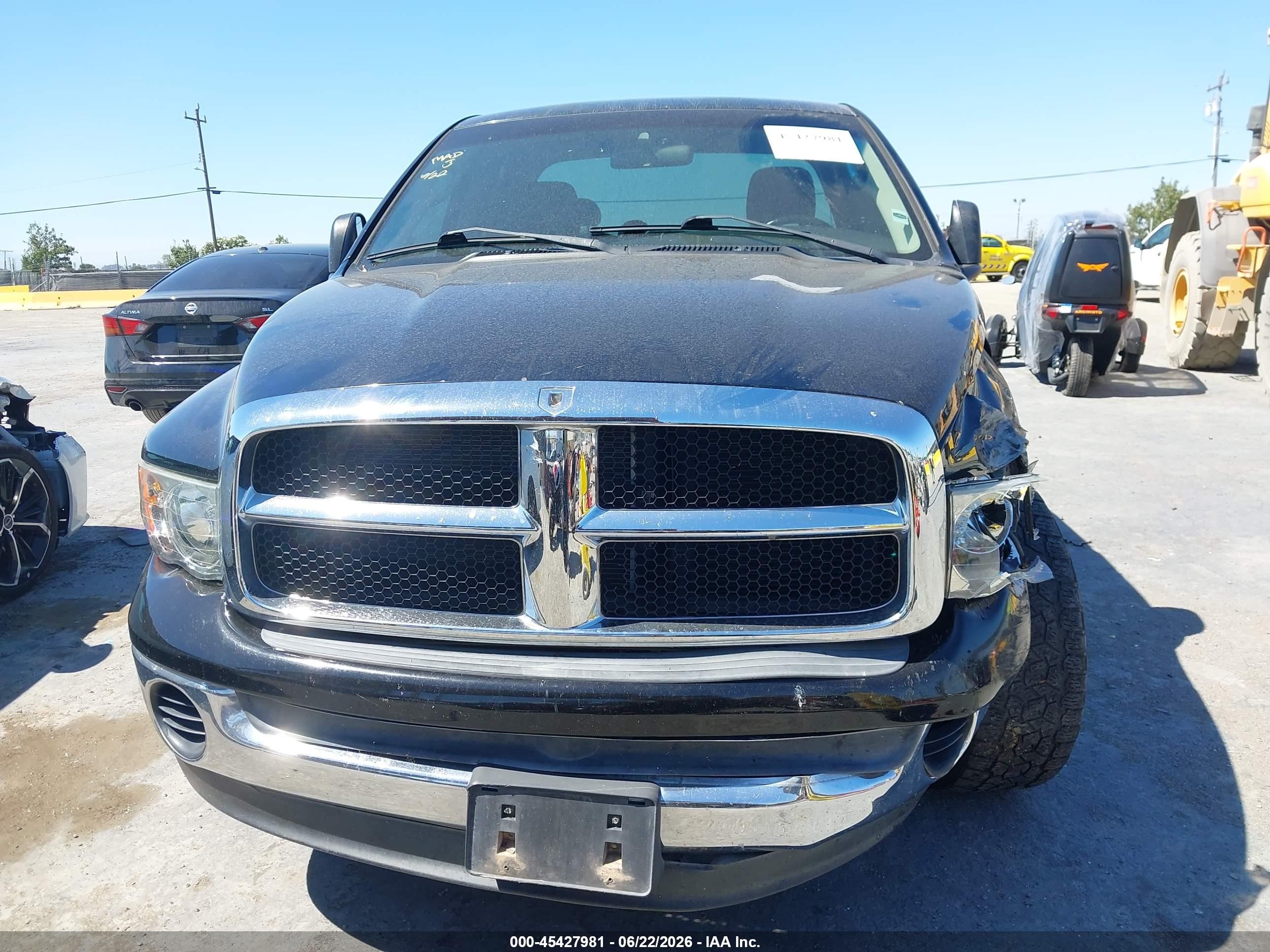 2004 Dodge Ram 1500 Slt/laramie Black vin: 1D7HA18N94J263437