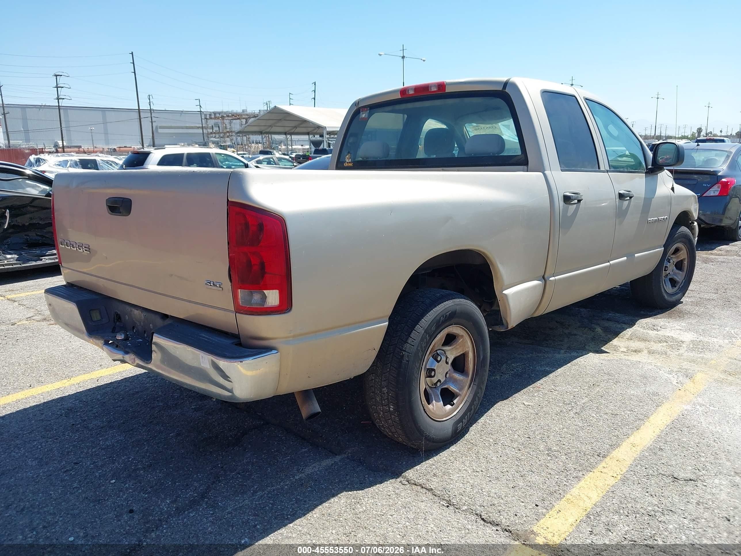 2004 Dodge Ram 1500 Slt/laramie Gold vin: 1D7HA18N94J292887