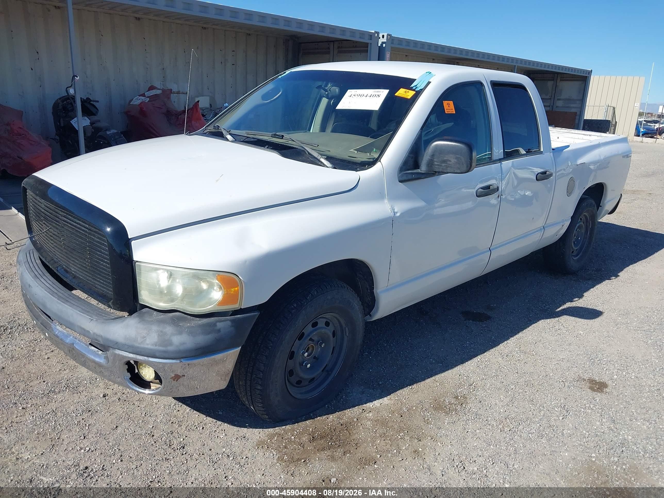 2004 Dodge Ram 1500 Slt/laramie White vin: 1D7HA18N94S514905