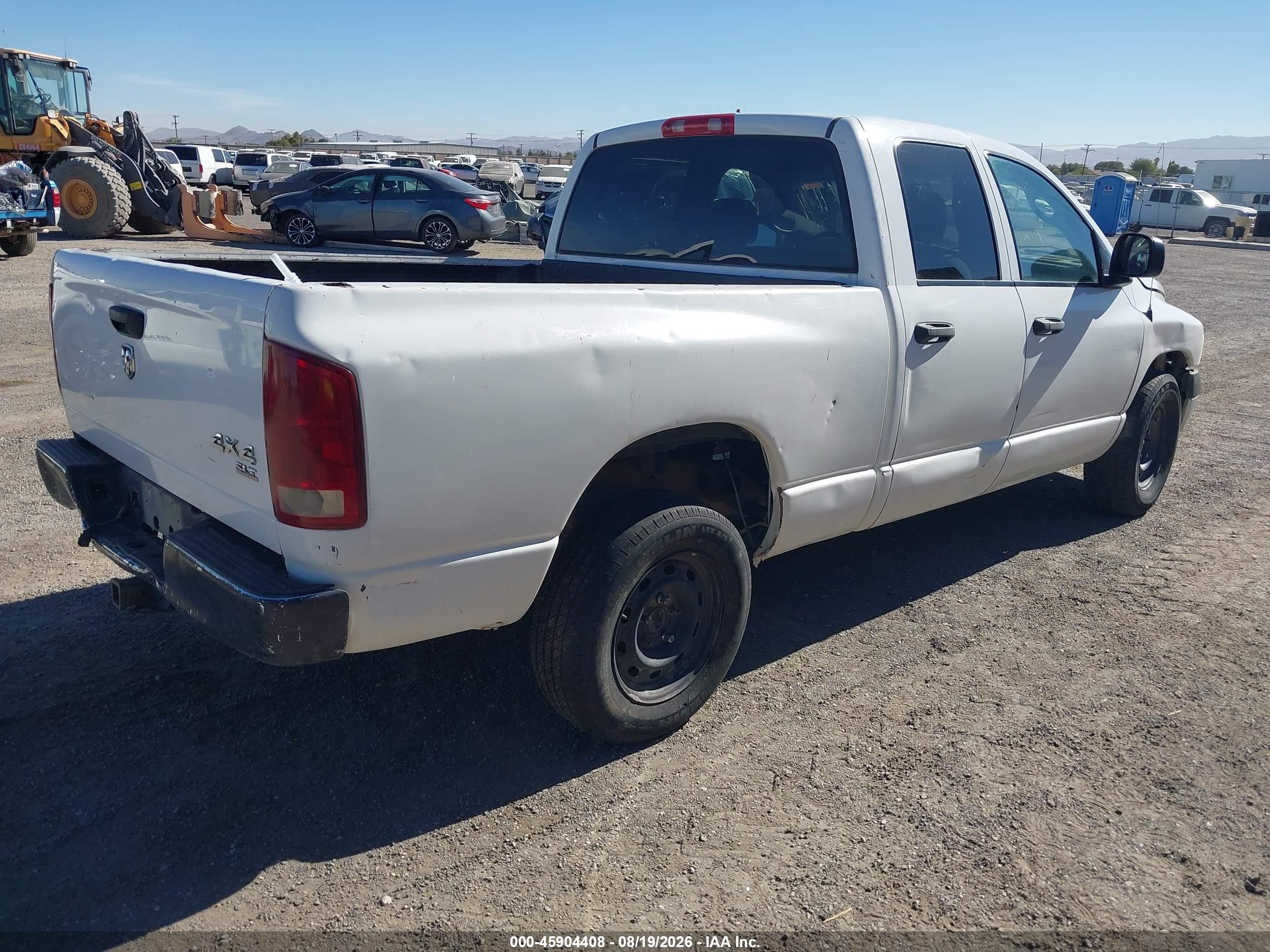 2004 Dodge Ram 1500 Slt/laramie White vin: 1D7HA18N94S514905