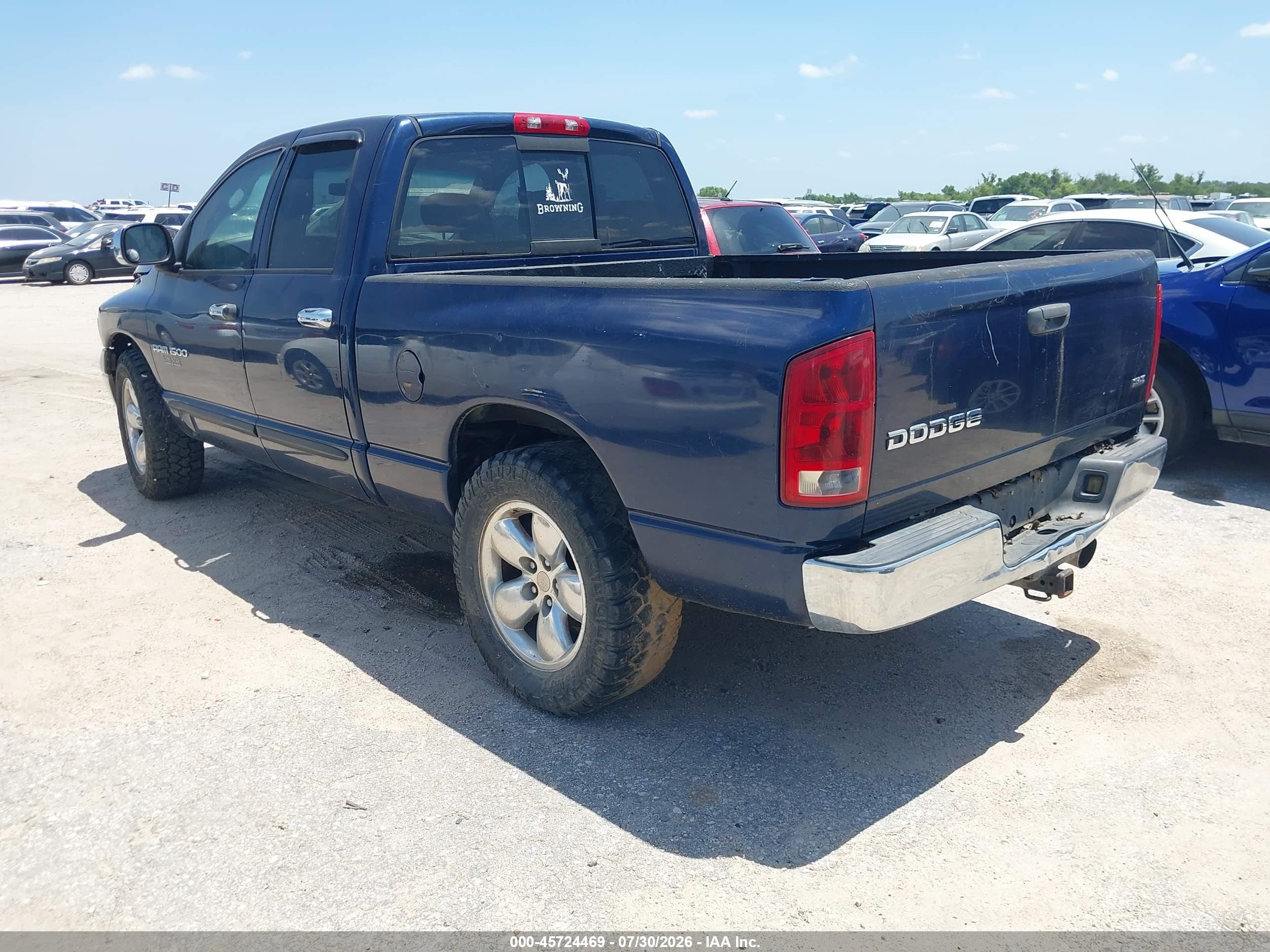 2004 Dodge Ram 1500 Slt/laramie Dark Blue vin: 1D7HA18N94S616009