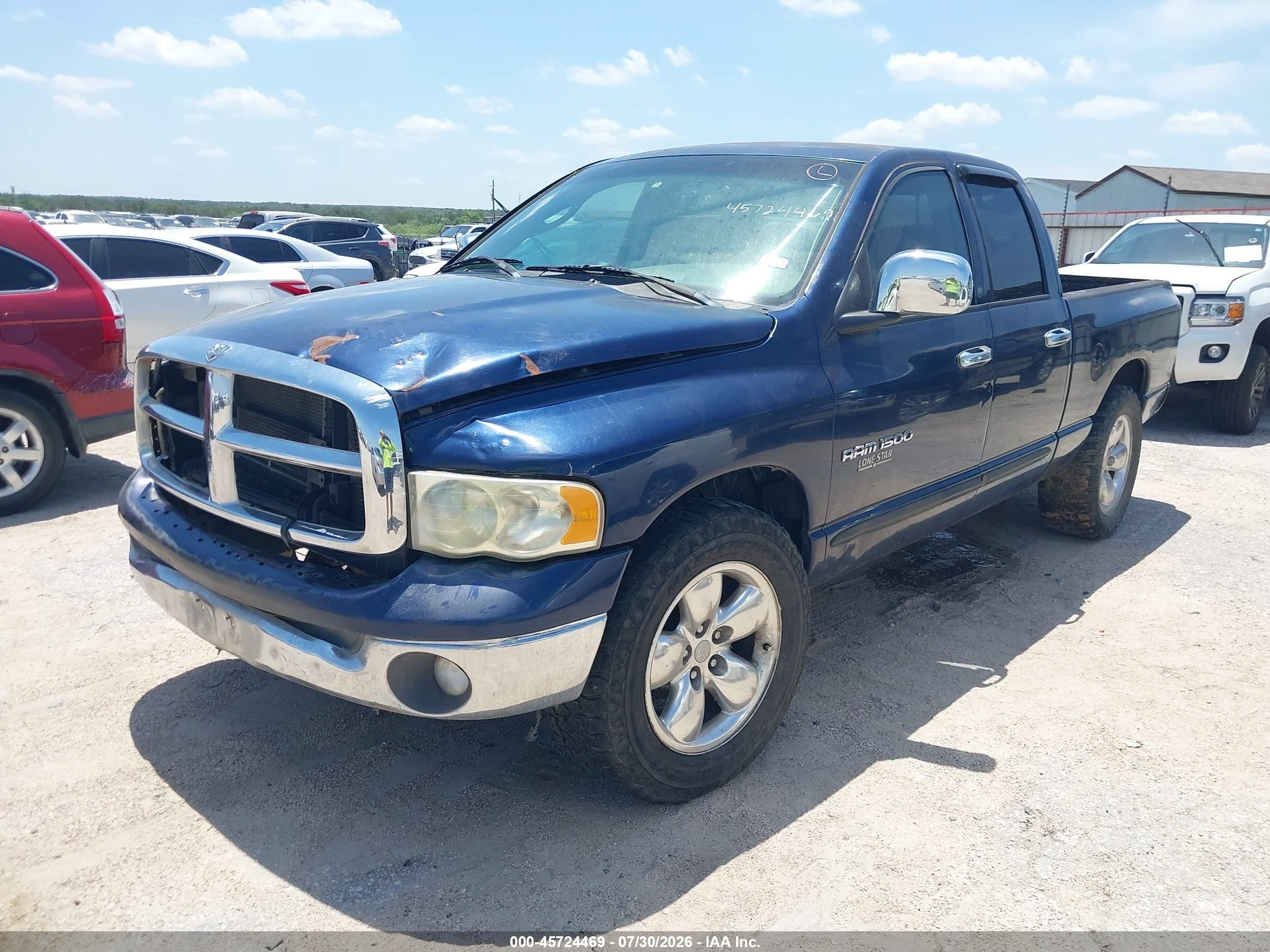 2004 Dodge Ram 1500 Slt/laramie Dark Blue vin: 1D7HA18N94S616009