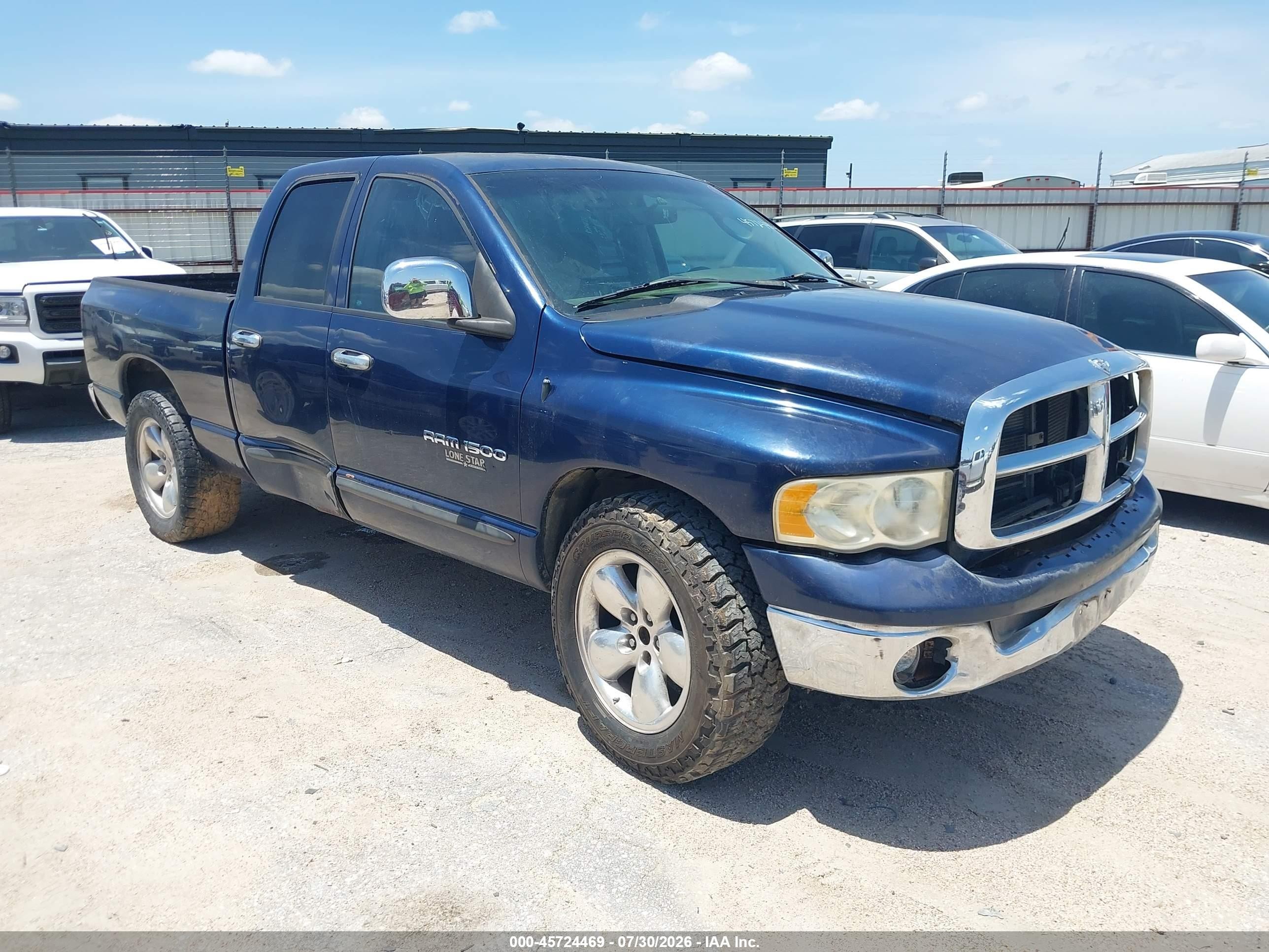 2004 Dodge Ram 1500 Slt/laramie Dark Blue vin: 1D7HA18N94S616009