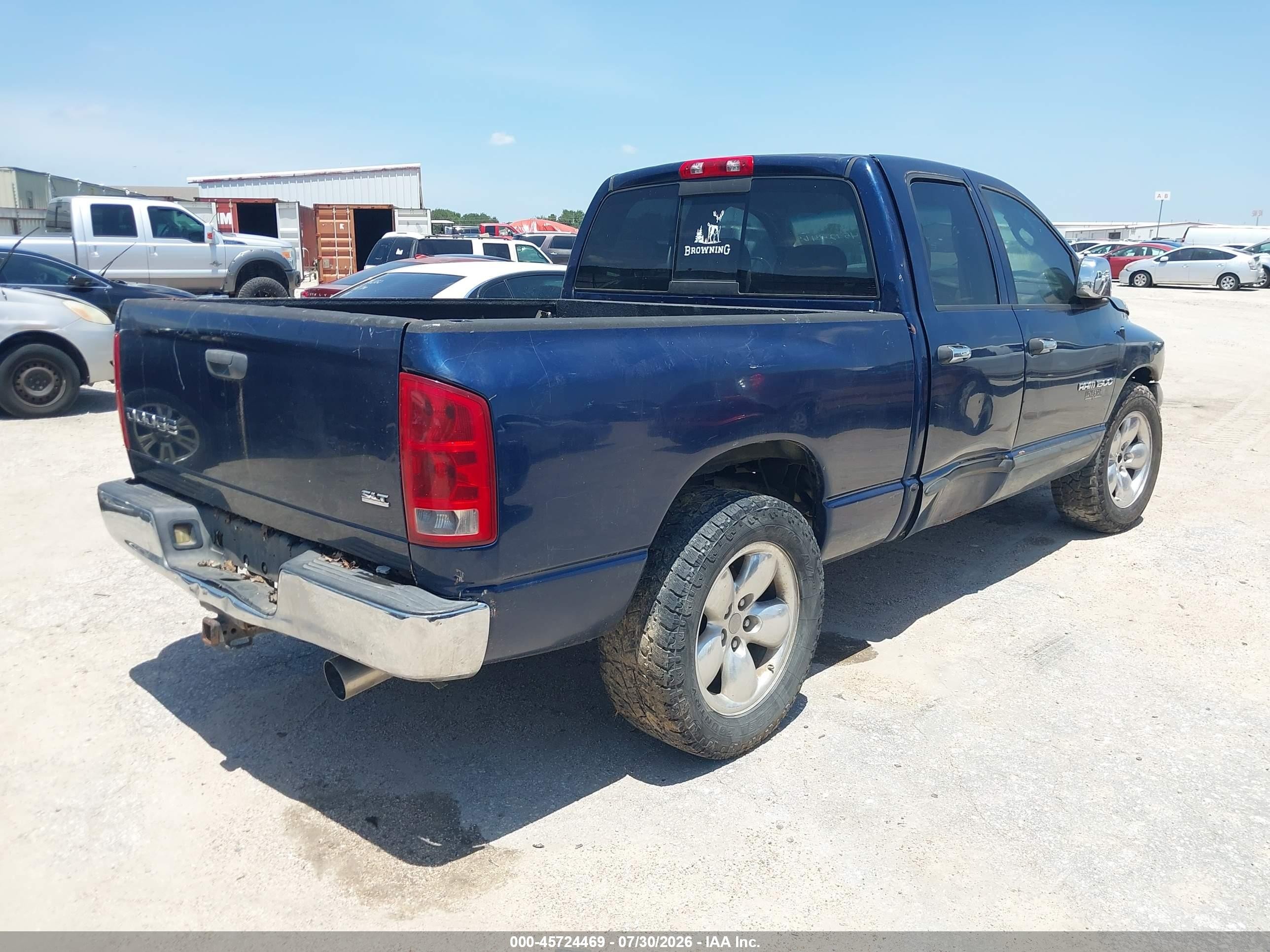2004 Dodge Ram 1500 Slt/laramie Dark Blue vin: 1D7HA18N94S616009