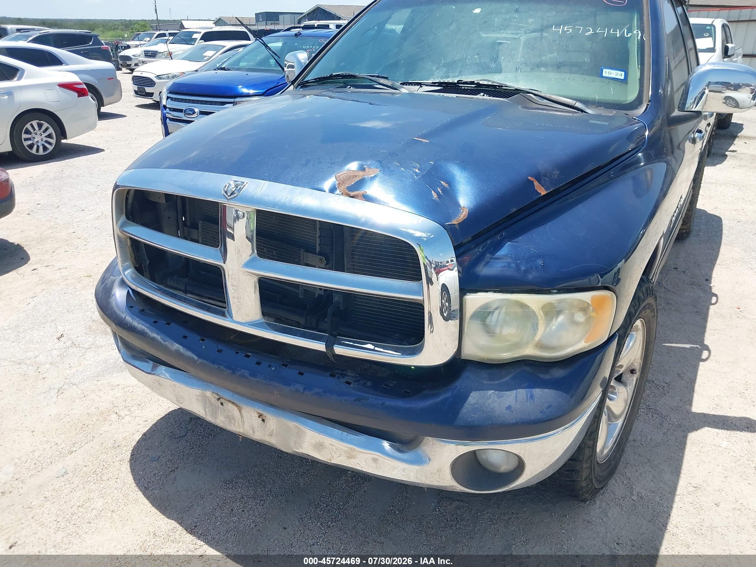 2004 Dodge Ram 1500 Slt/laramie Dark Blue vin: 1D7HA18N94S616009