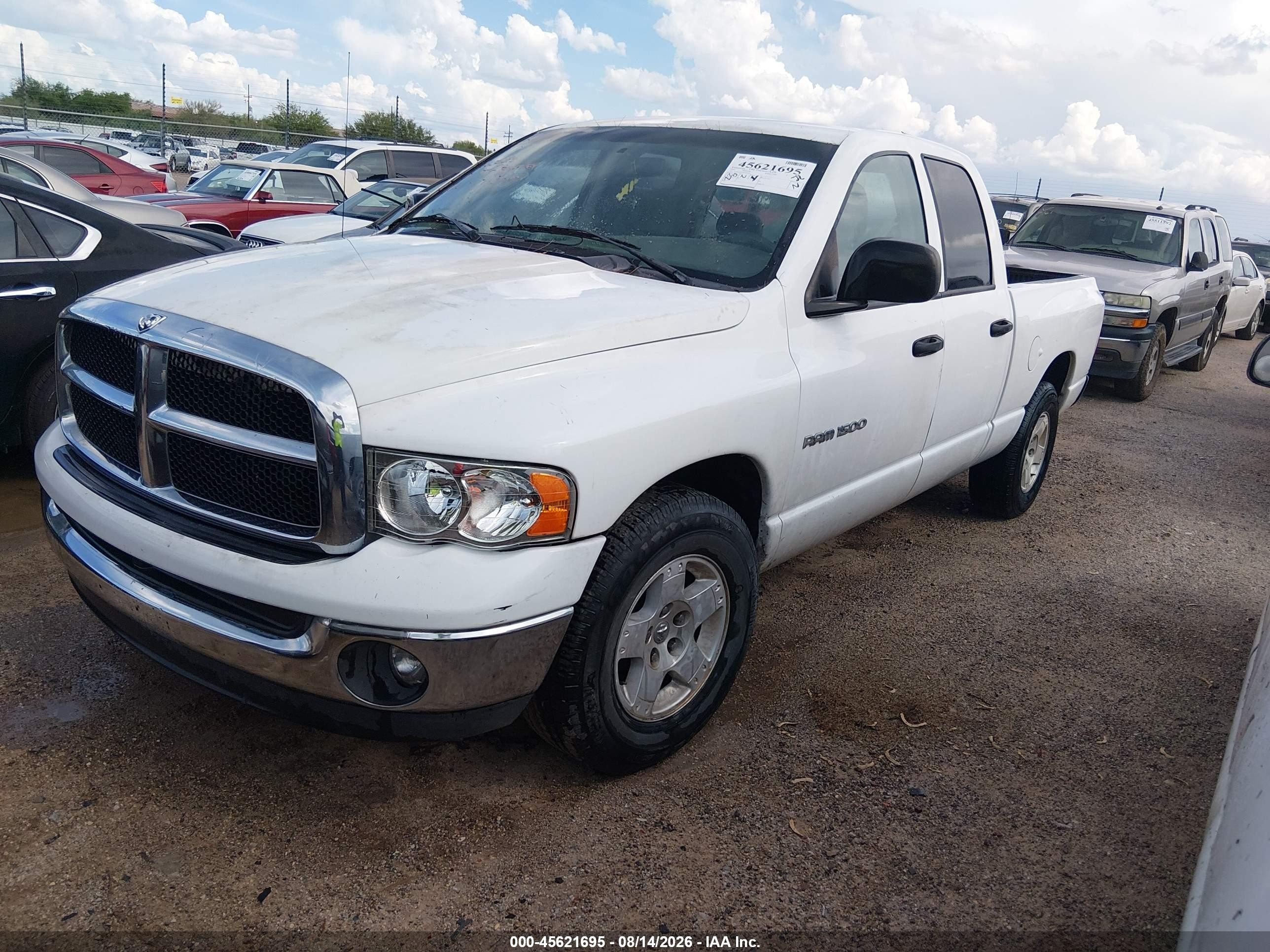 2005 Dodge Ram 1500 Slt/laramie White vin: 1D7HA18N95J565392