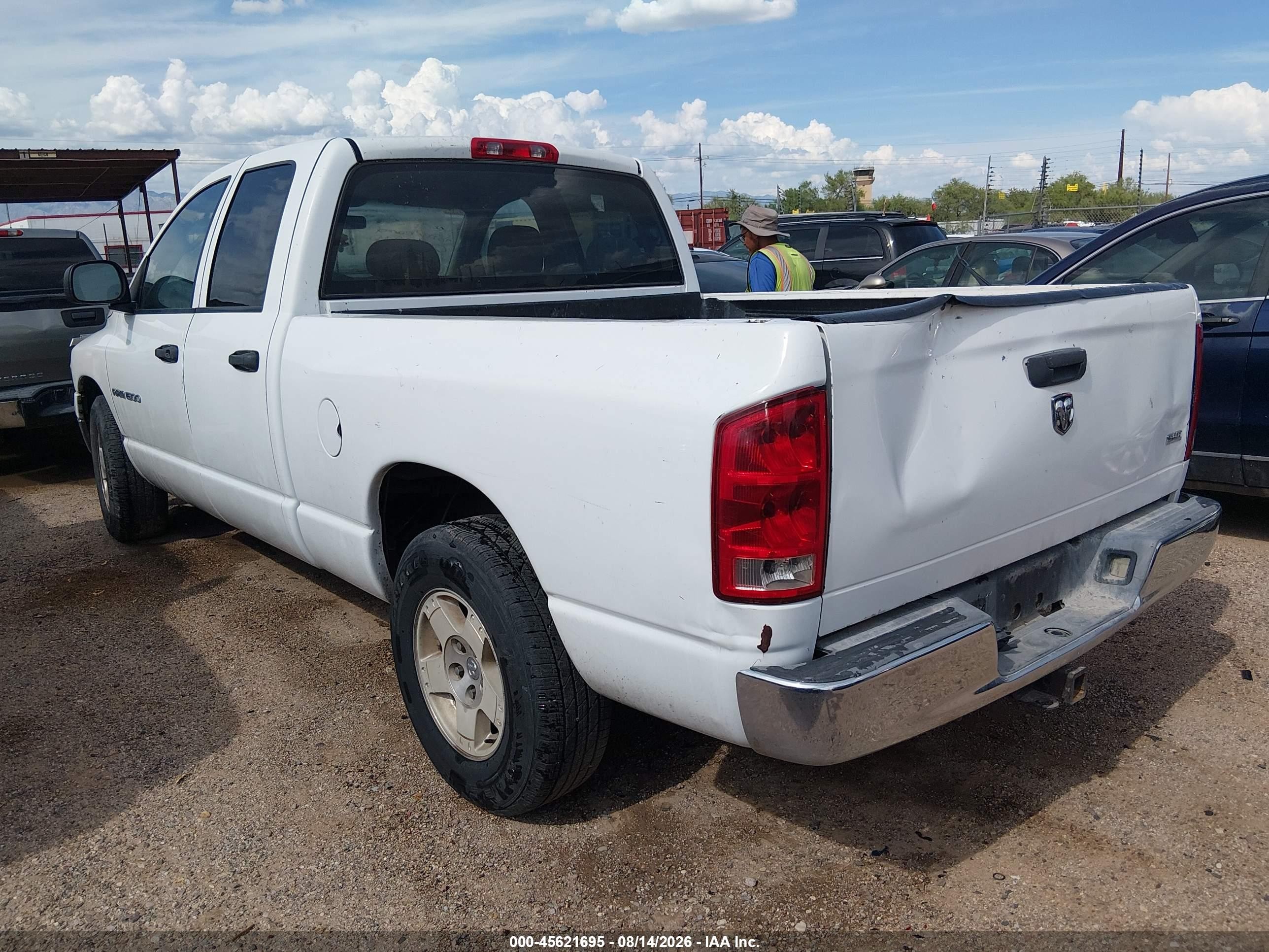 2005 Dodge Ram 1500 Slt/laramie White vin: 1D7HA18N95J565392