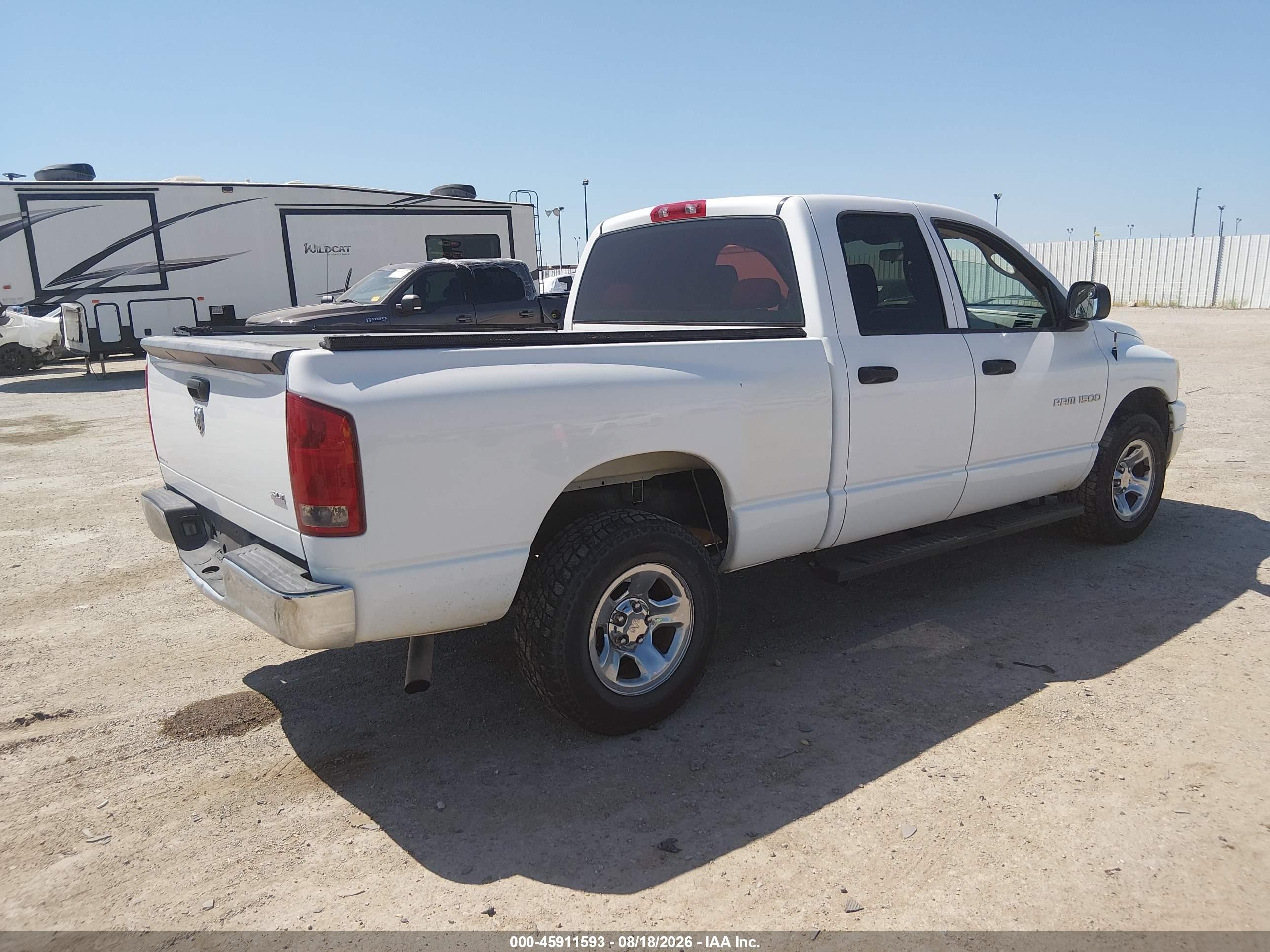 2006 Dodge Ram 1500 Slt White vin: 1D7HA18N96J247399