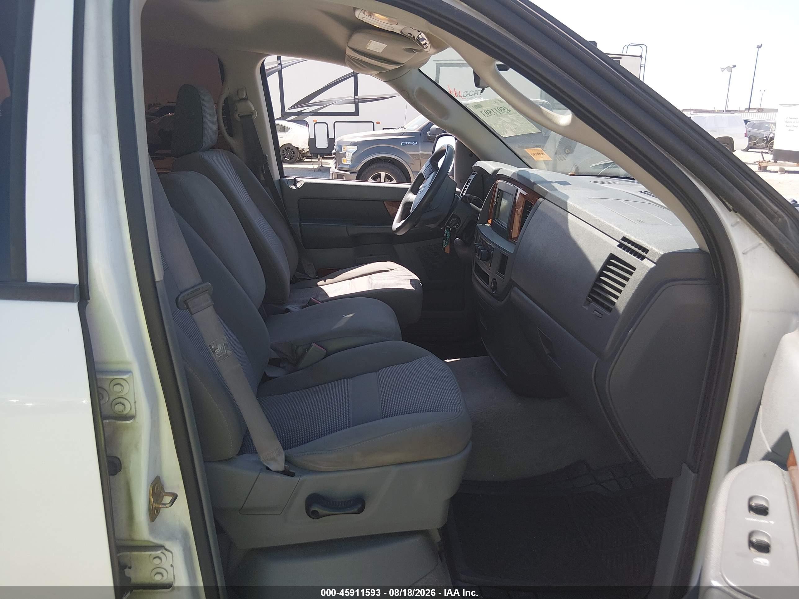 2006 Dodge Ram 1500 Slt White vin: 1D7HA18N96J247399