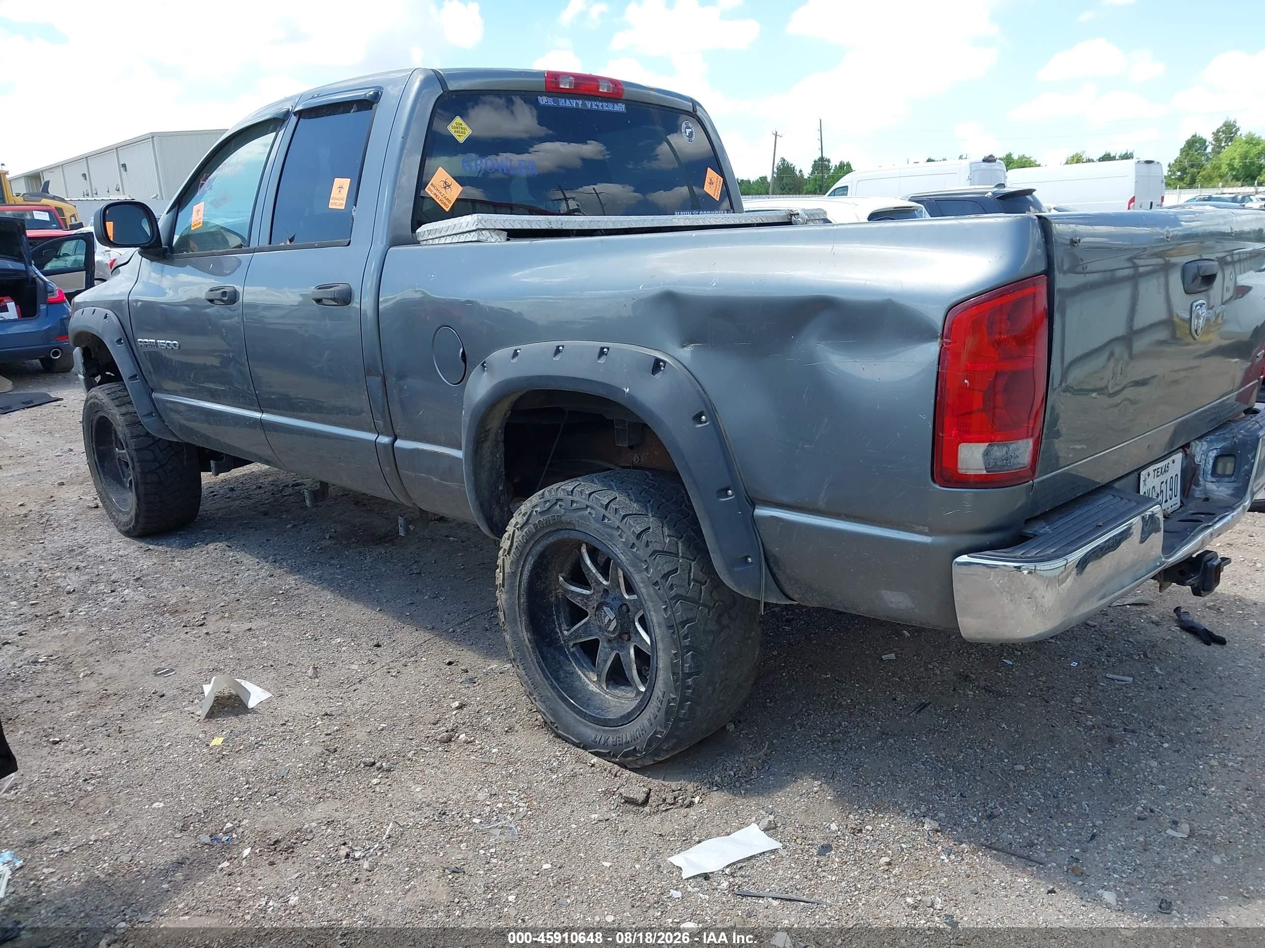 2006 Dodge Ram 1500 Slt Gray vin: 1D7HA18N96S511201
