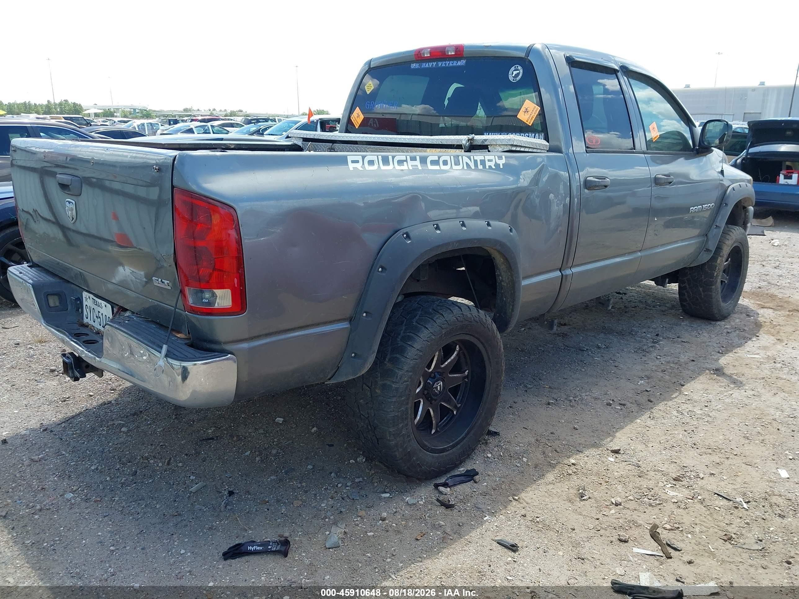 2006 Dodge Ram 1500 Slt Gray vin: 1D7HA18N96S511201