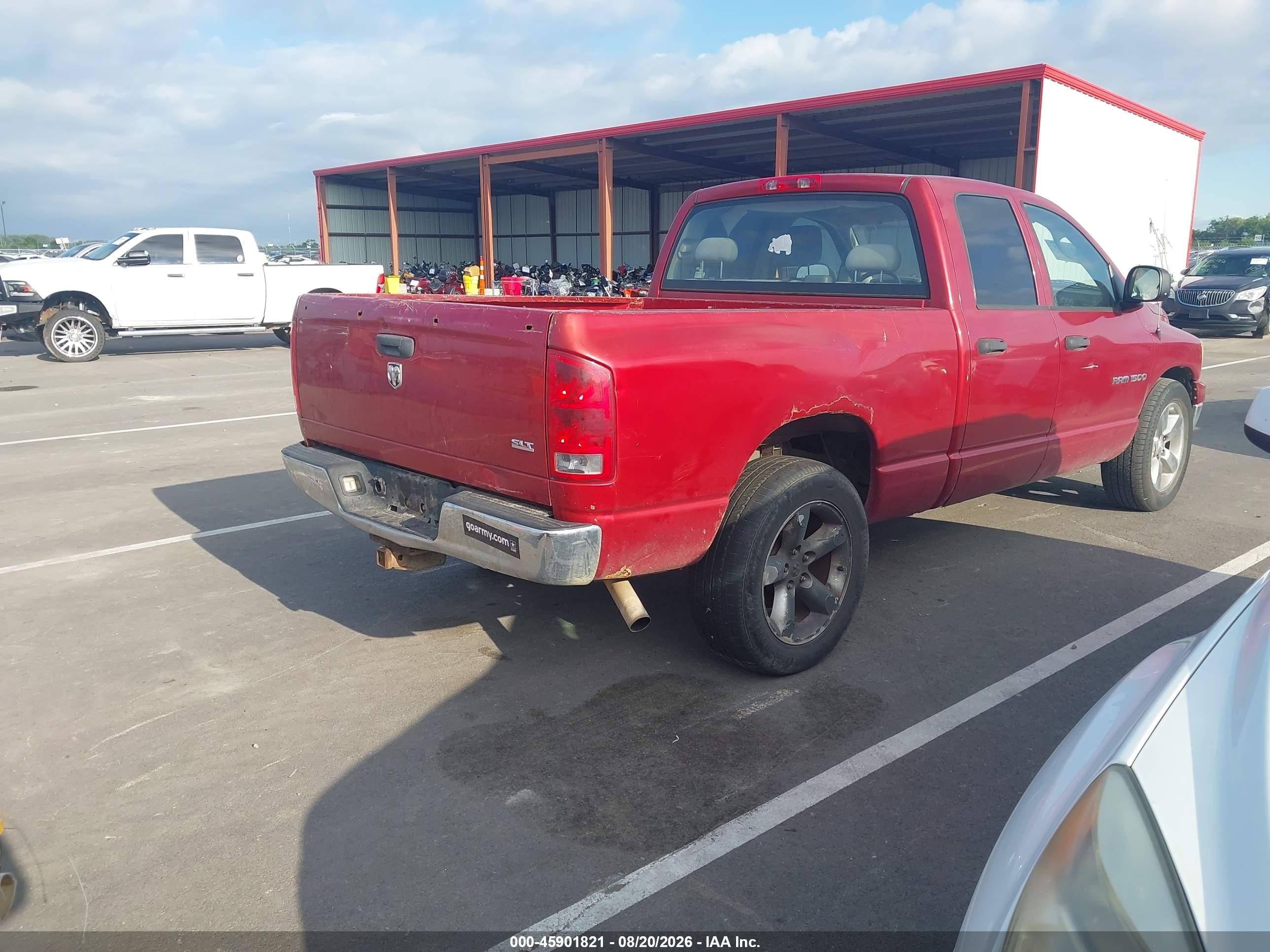 2006 Dodge Ram 1500 Slt Red vin: 1D7HA18N96S606700