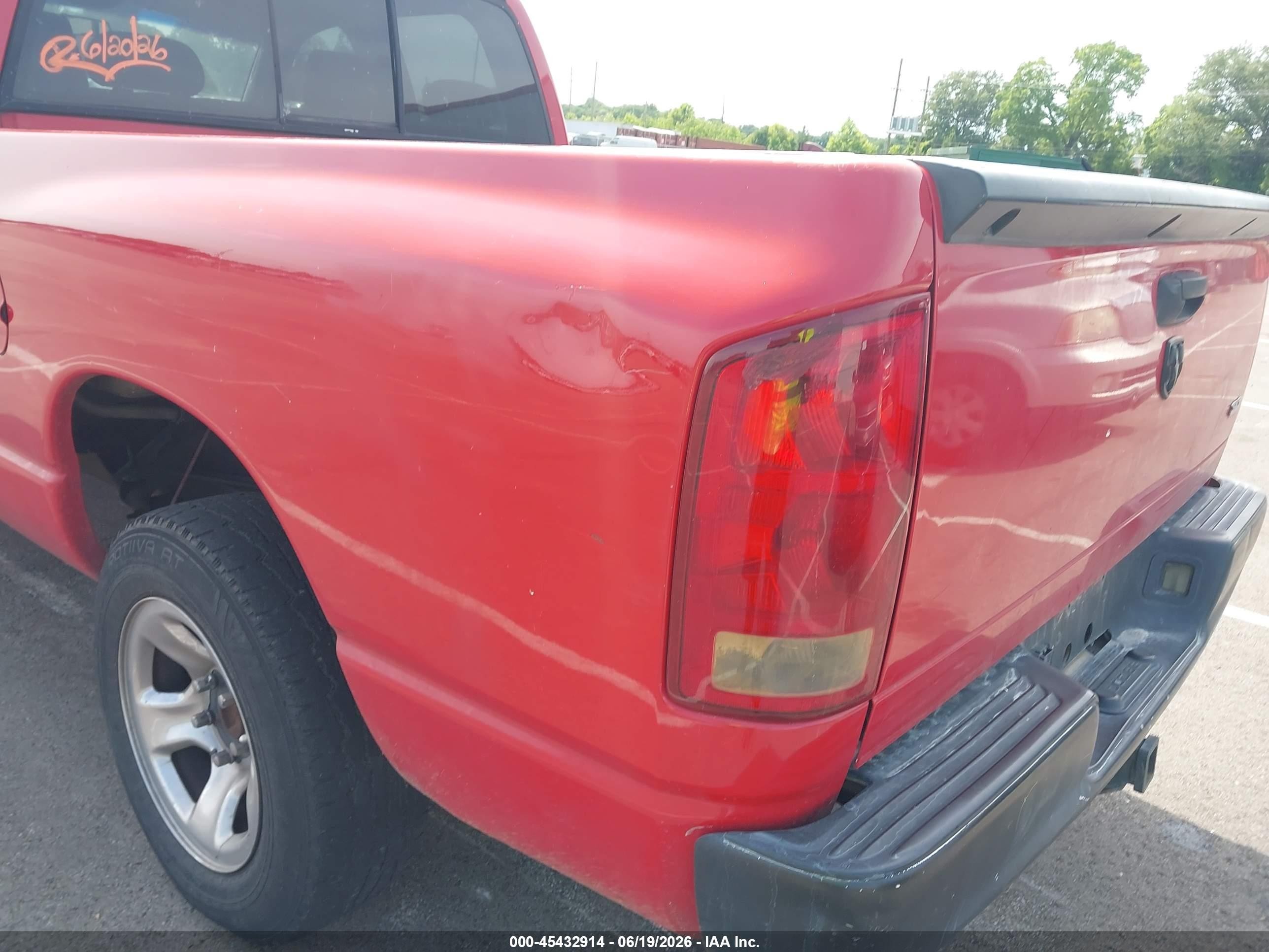 2006 Dodge Ram 1500 Slt Red vin: 1D7HA18N96S638918