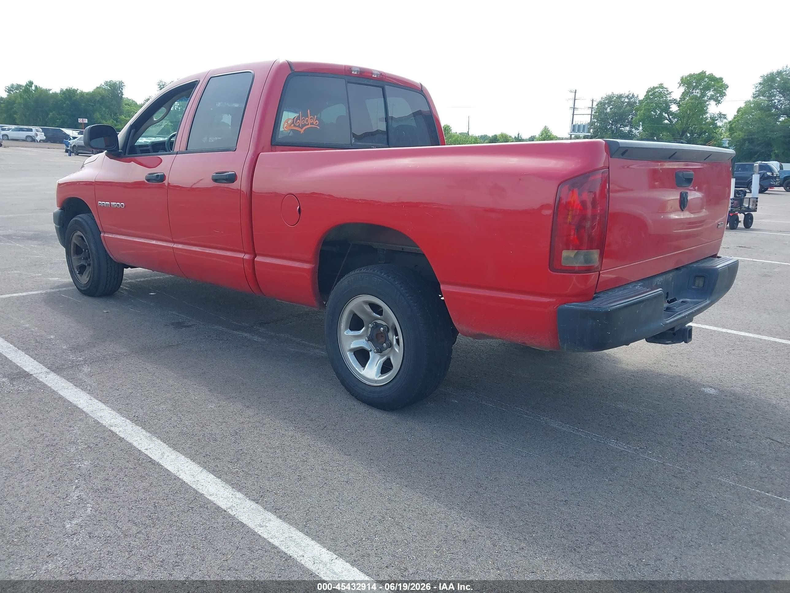 2006 Dodge Ram 1500 Slt Red vin: 1D7HA18N96S638918