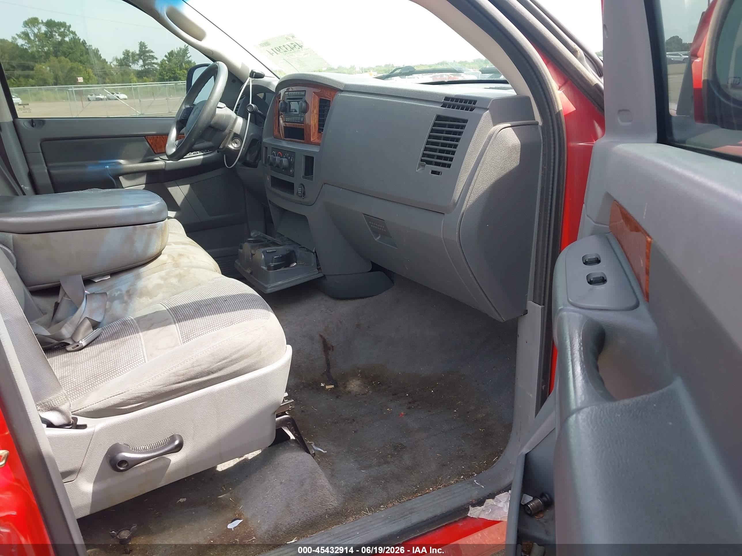 2006 Dodge Ram 1500 Slt Red vin: 1D7HA18N96S638918