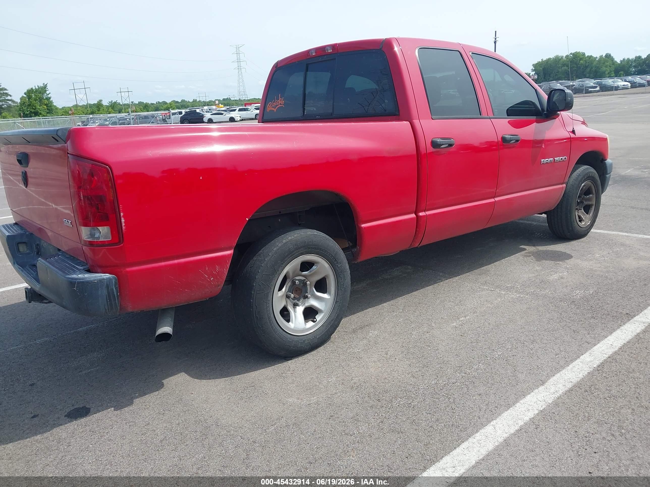 2006 Dodge Ram 1500 Slt Red vin: 1D7HA18N96S638918