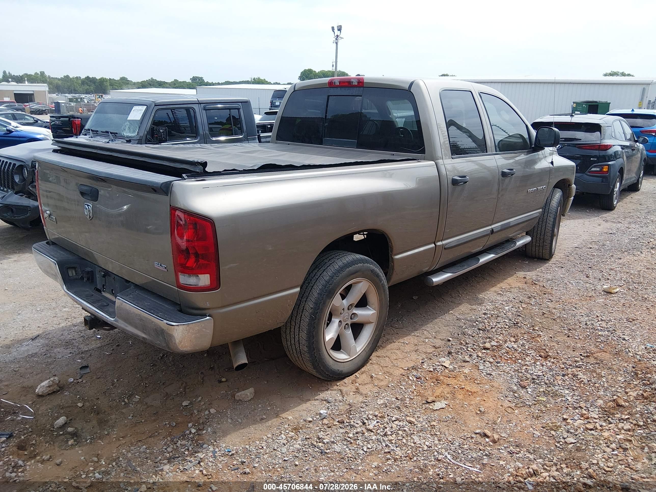 2006 Dodge Ram 1500 Slt Brown vin: 1D7HA18N96S688184