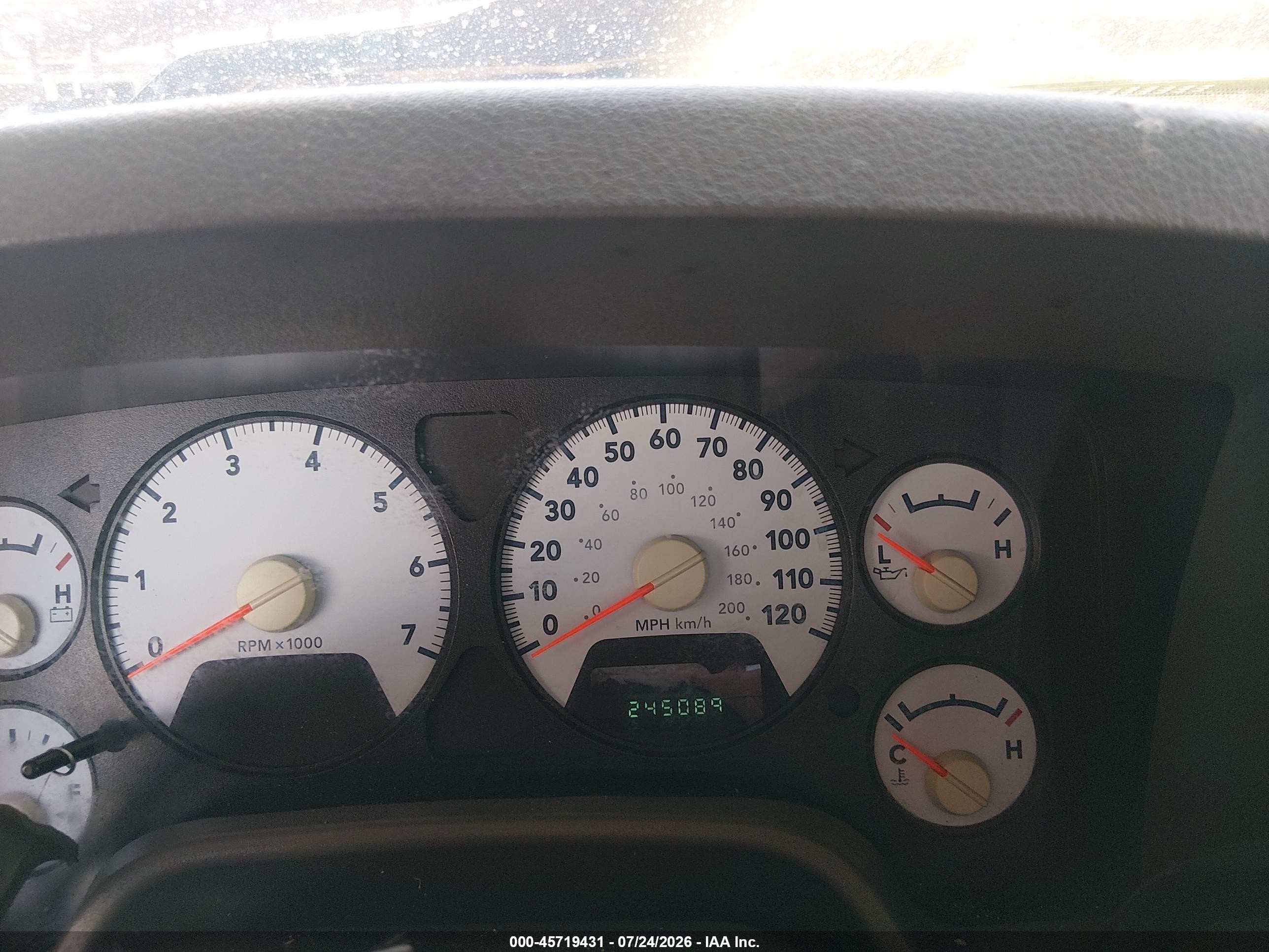 2008 Dodge Ram 1500 Slt Black vin: 1D7HA18N98J117853