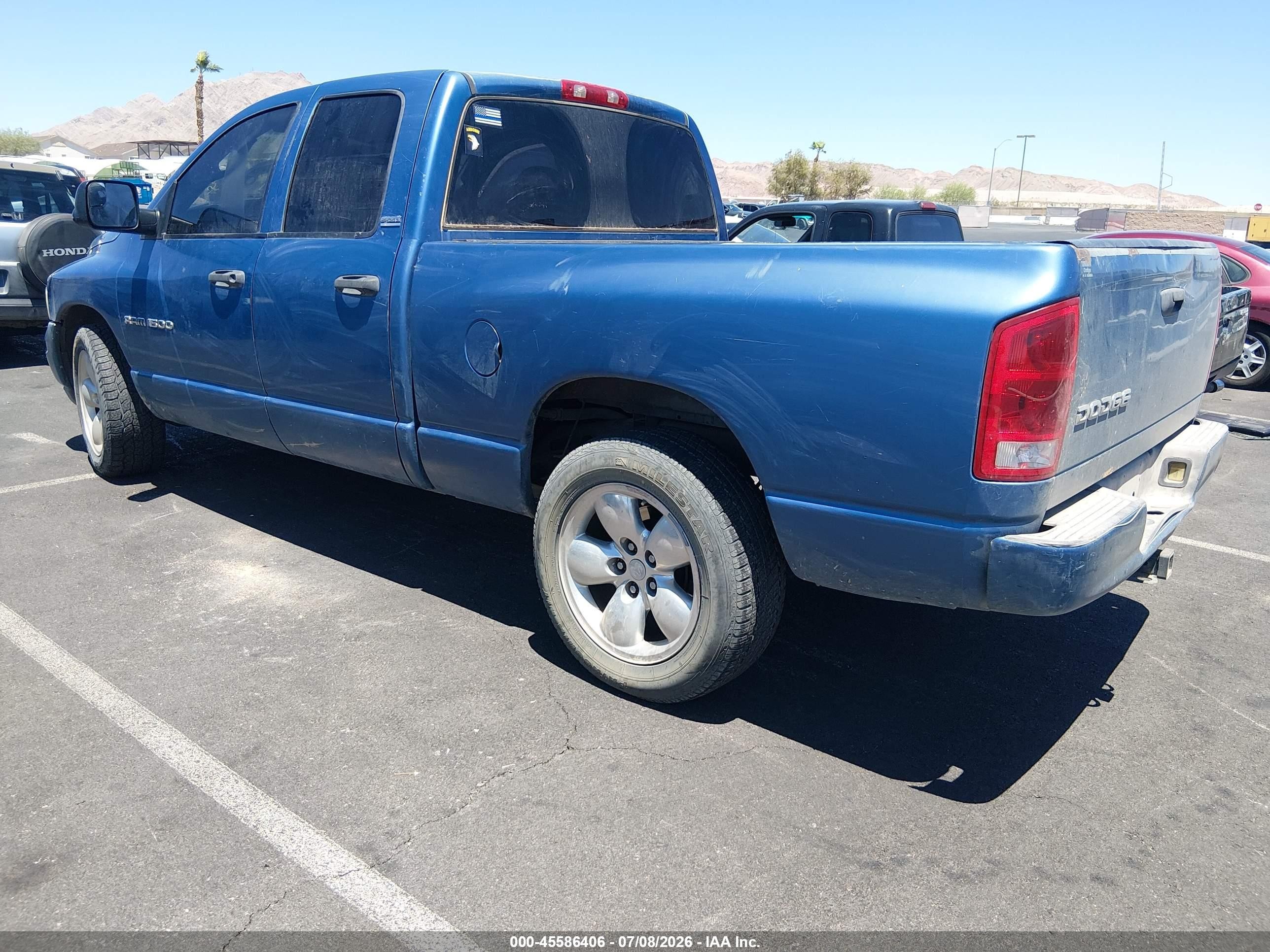 2002 Dodge Ram 1500 St Blue vin: 1D7HA18NX2J183822