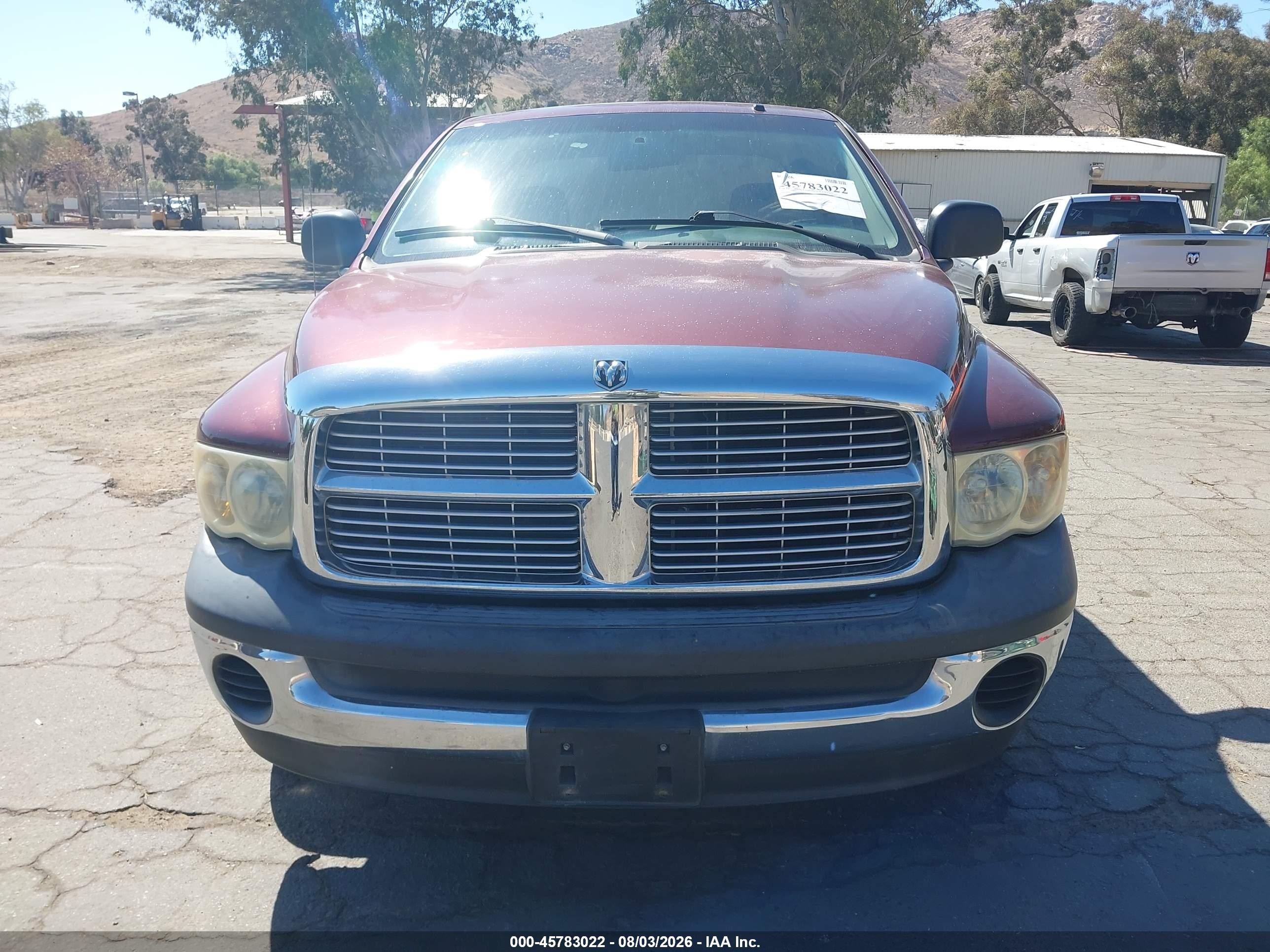 2003 Dodge Ram 1500 Slt/laramie/st Burgundy vin: 1D7HA18NX3J526565