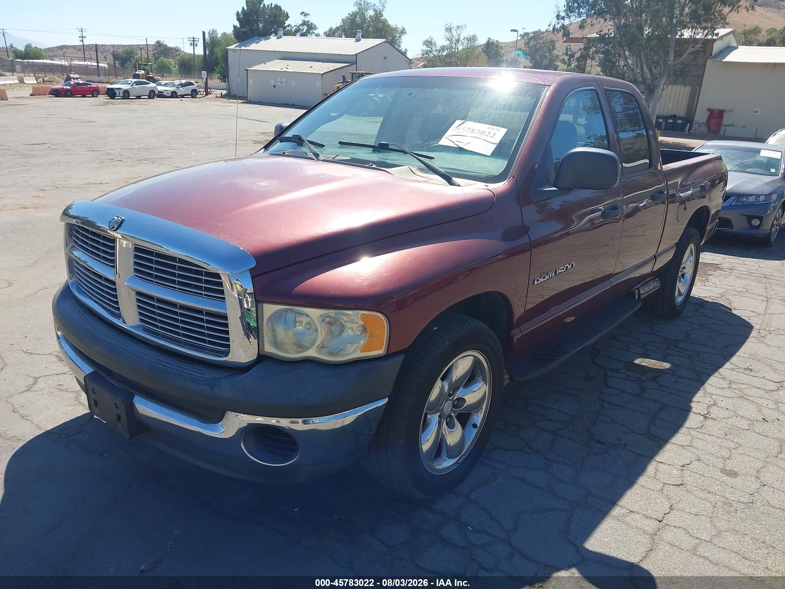 2003 Dodge Ram 1500 Slt/laramie/st Burgundy vin: 1D7HA18NX3J526565