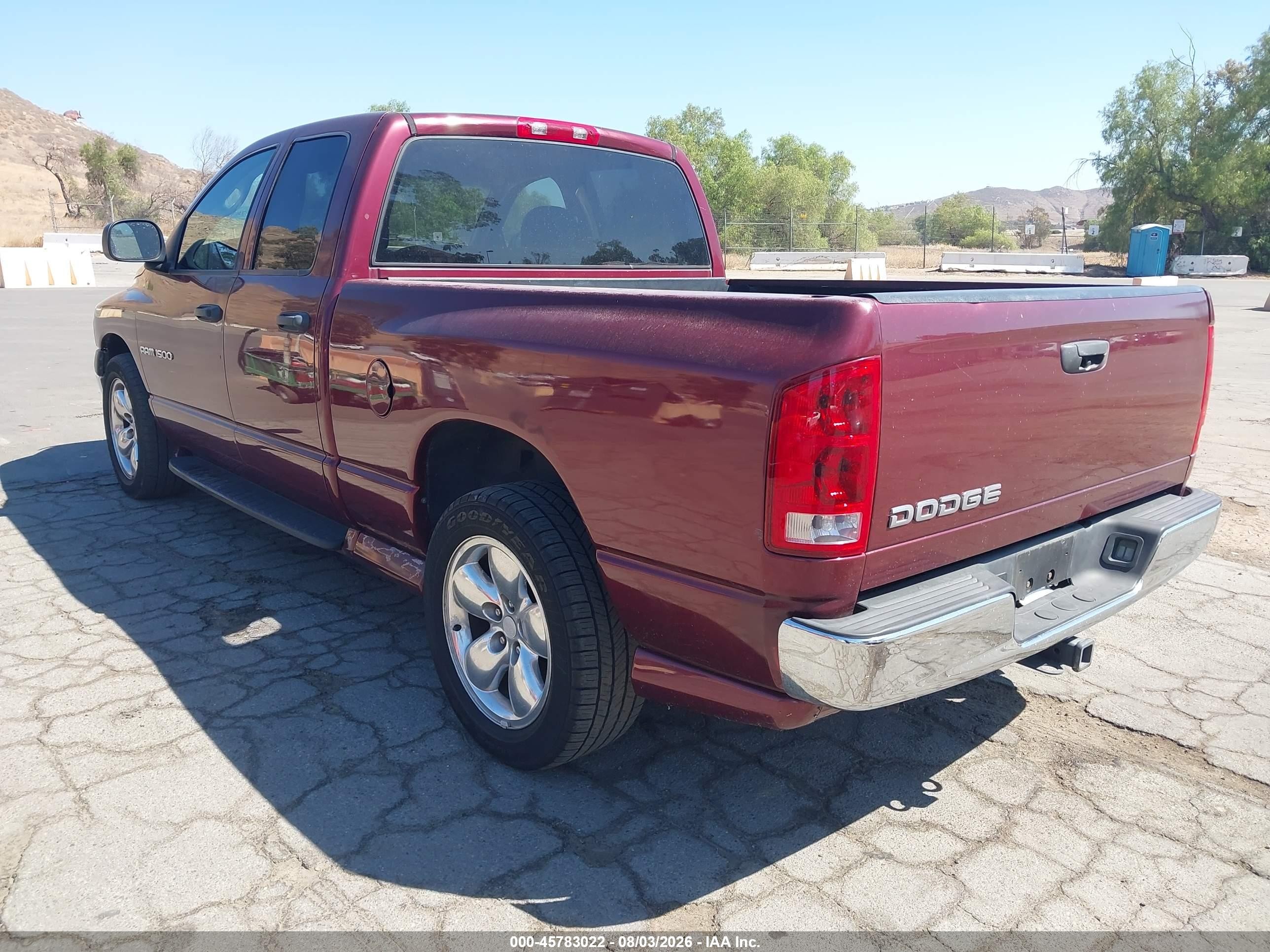 2003 Dodge Ram 1500 Slt/laramie/st Burgundy vin: 1D7HA18NX3J526565