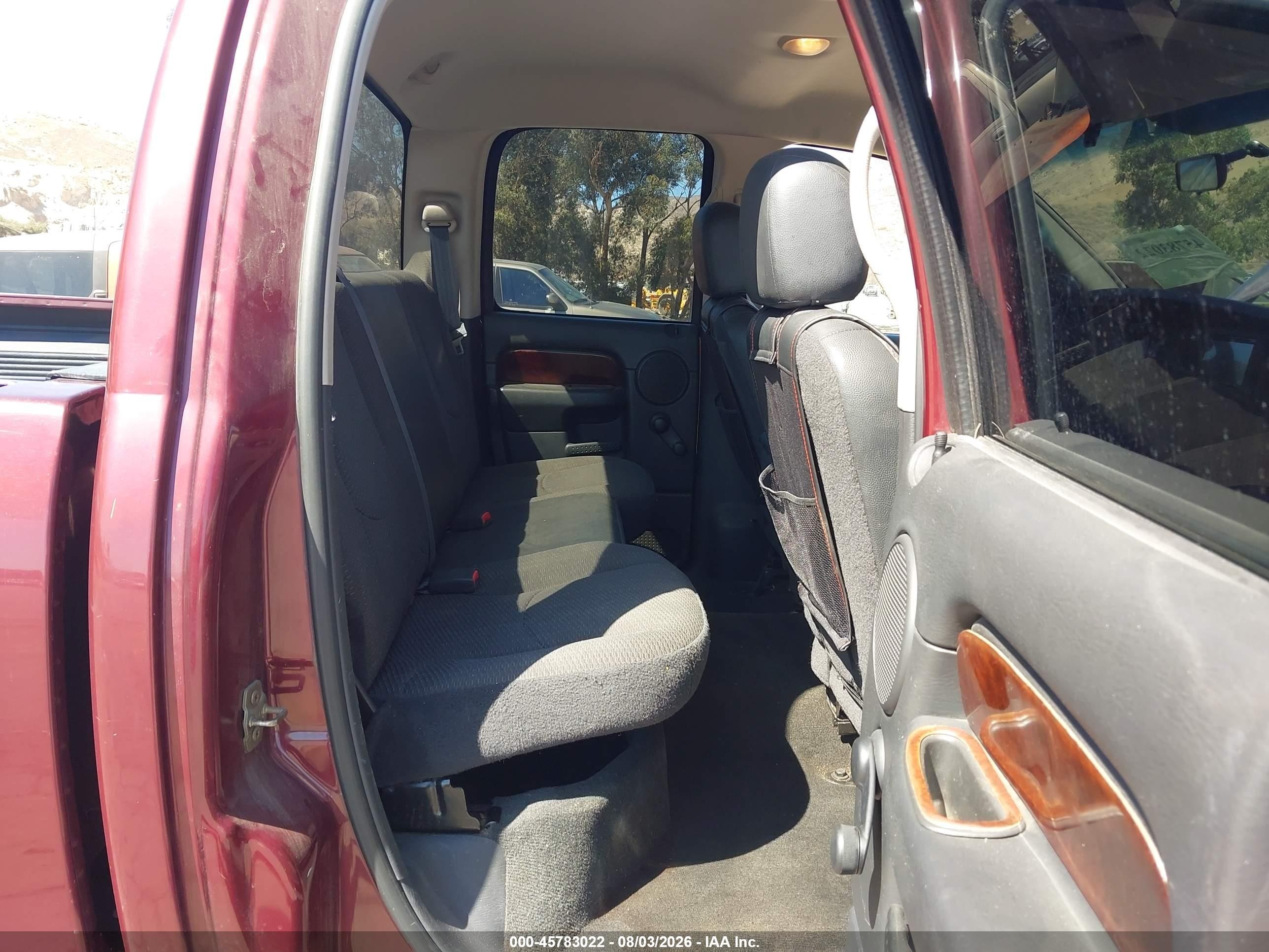 2003 Dodge Ram 1500 Slt/laramie/st Burgundy vin: 1D7HA18NX3J526565