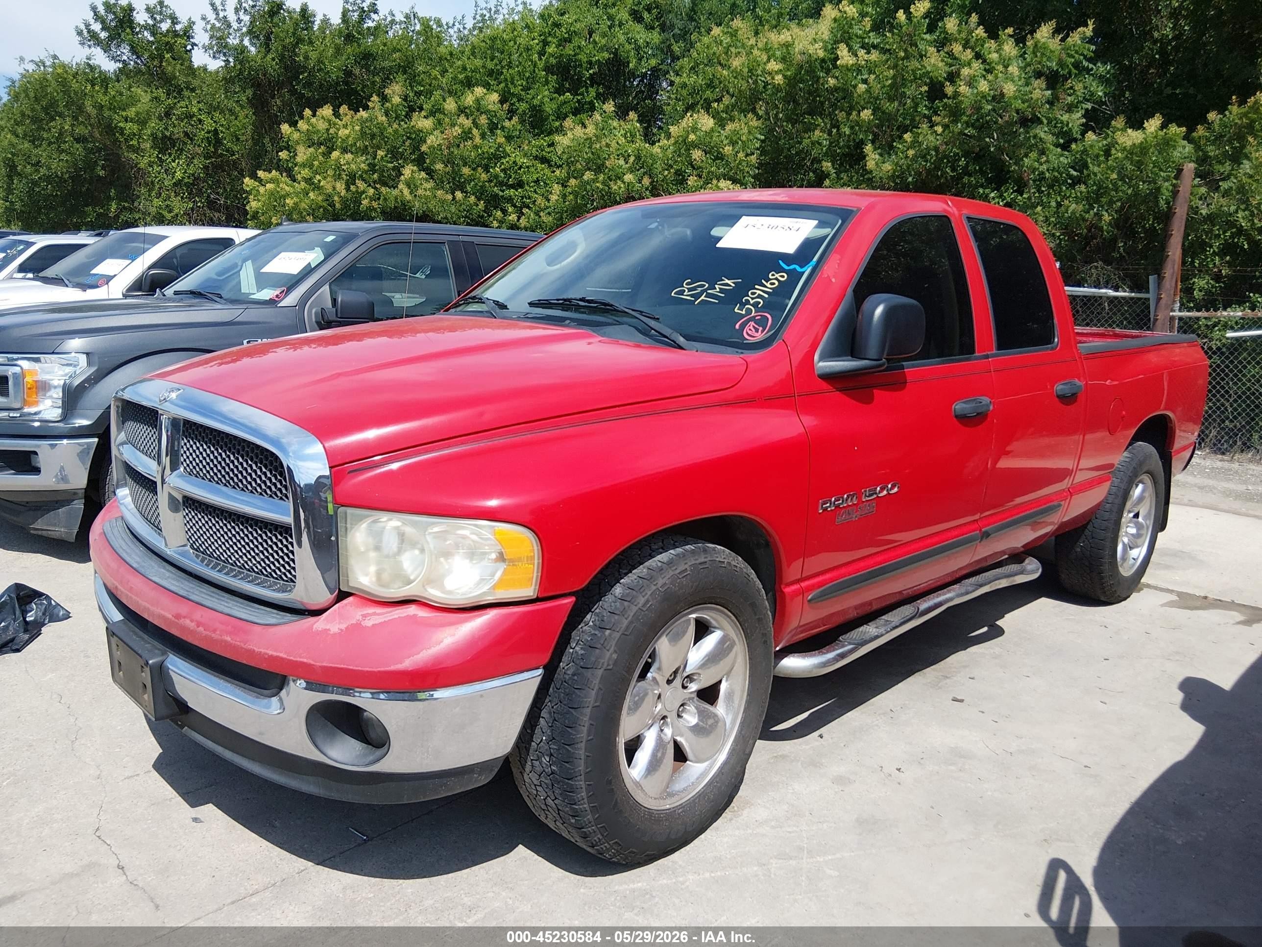 2003 Dodge Ram 1500   Red vin: 1D7HA18NX3J539168