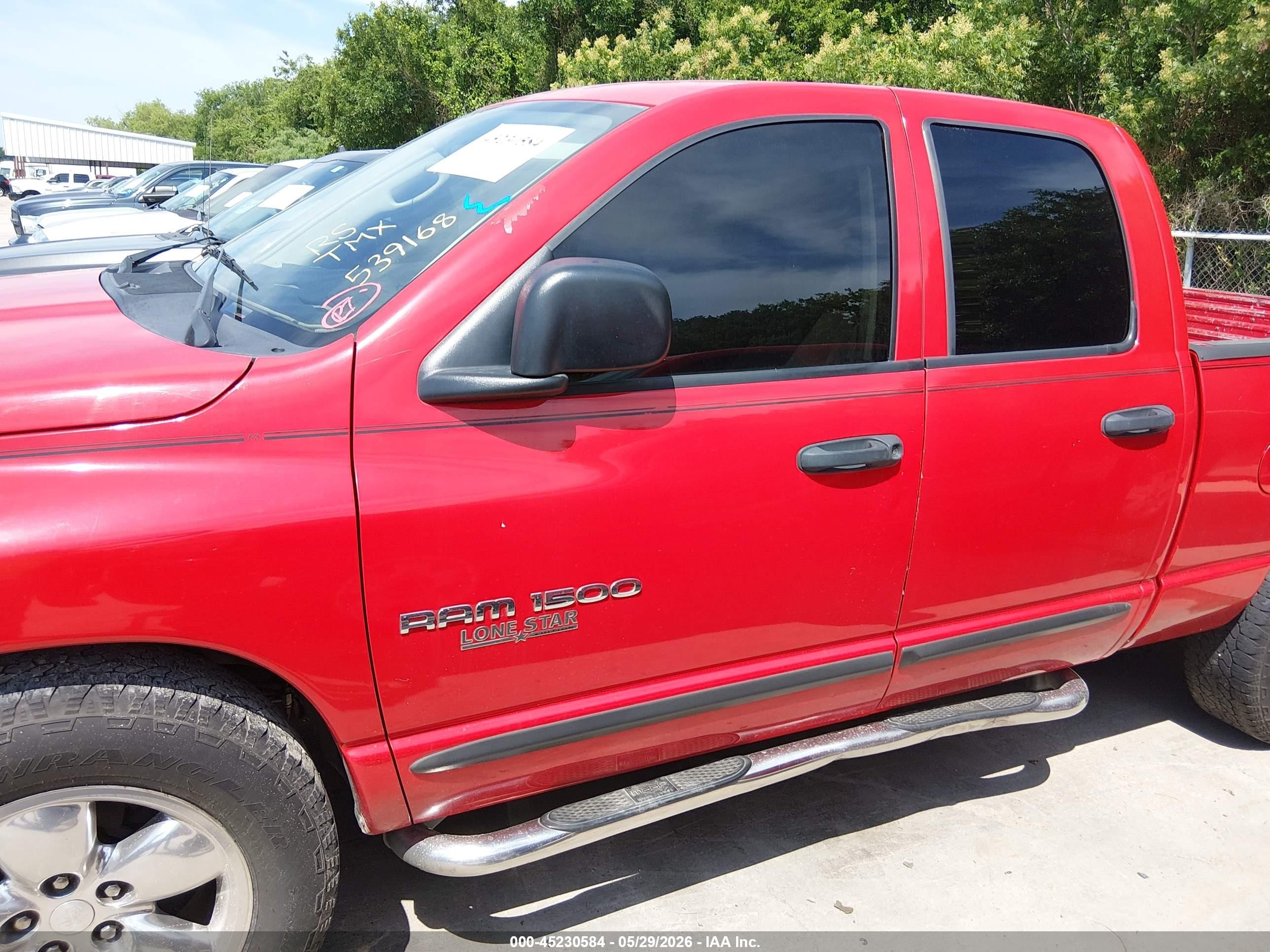 2003 Dodge Ram 1500   Red vin: 1D7HA18NX3J539168