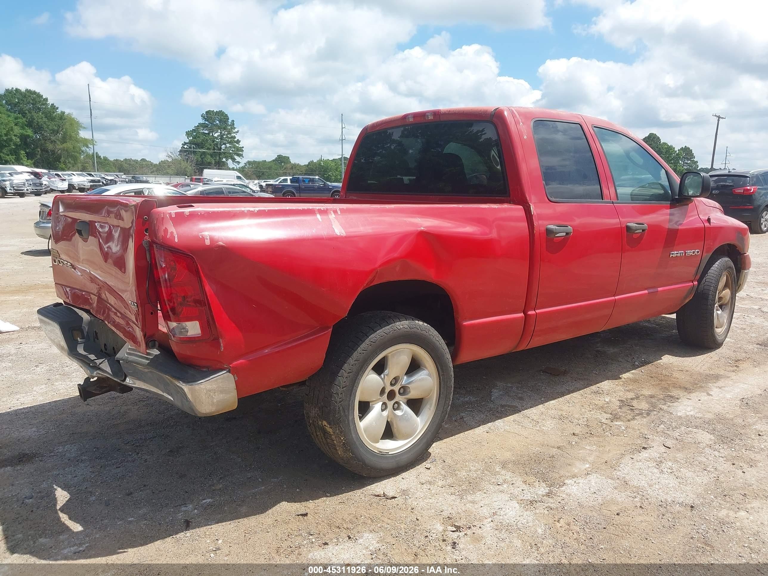 2003 Dodge Ram 1500 Slt/laramie/st Red vin: 1D7HA18NX3S229693