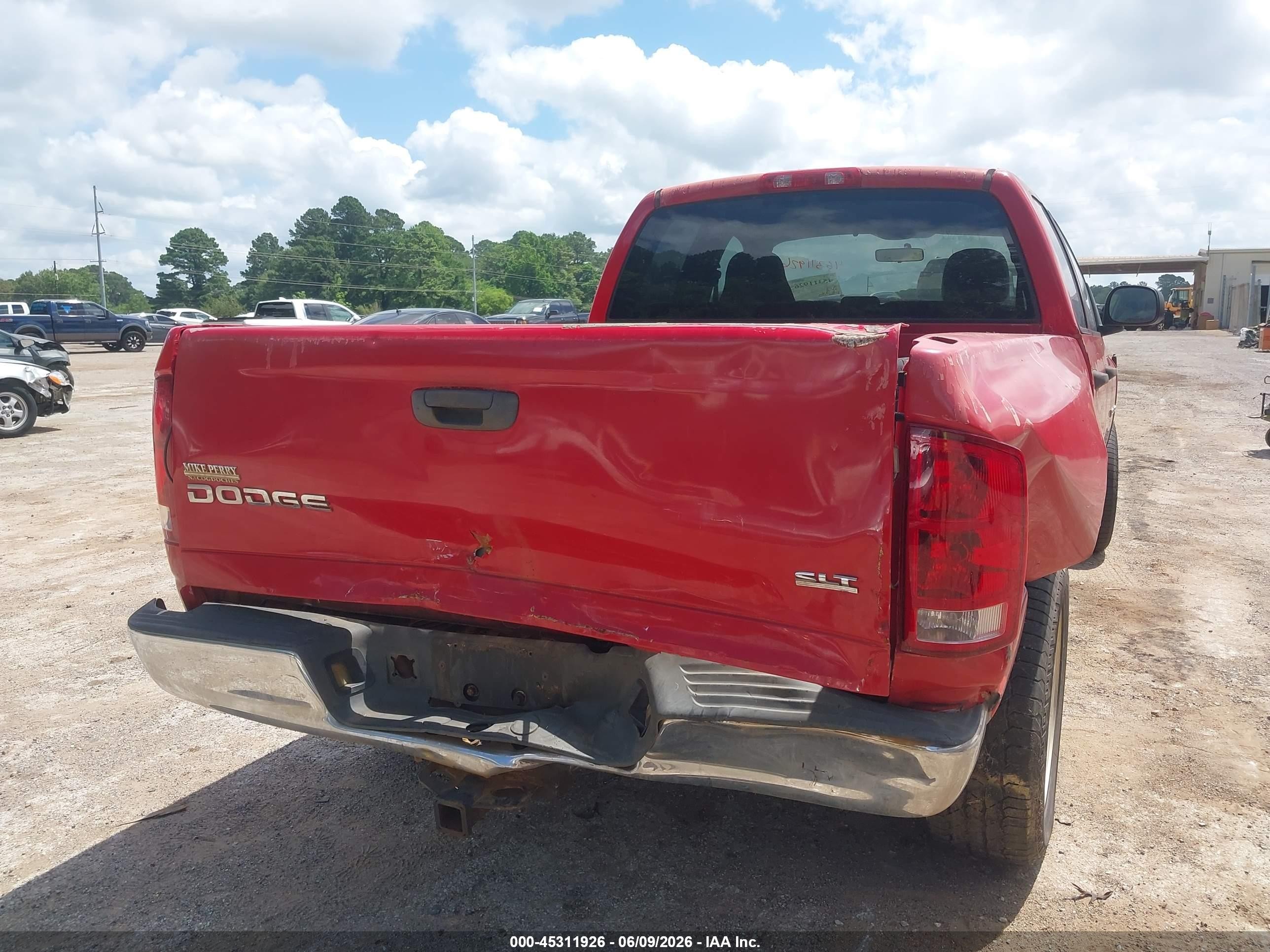 2003 Dodge Ram 1500 Slt/laramie/st Red vin: 1D7HA18NX3S229693
