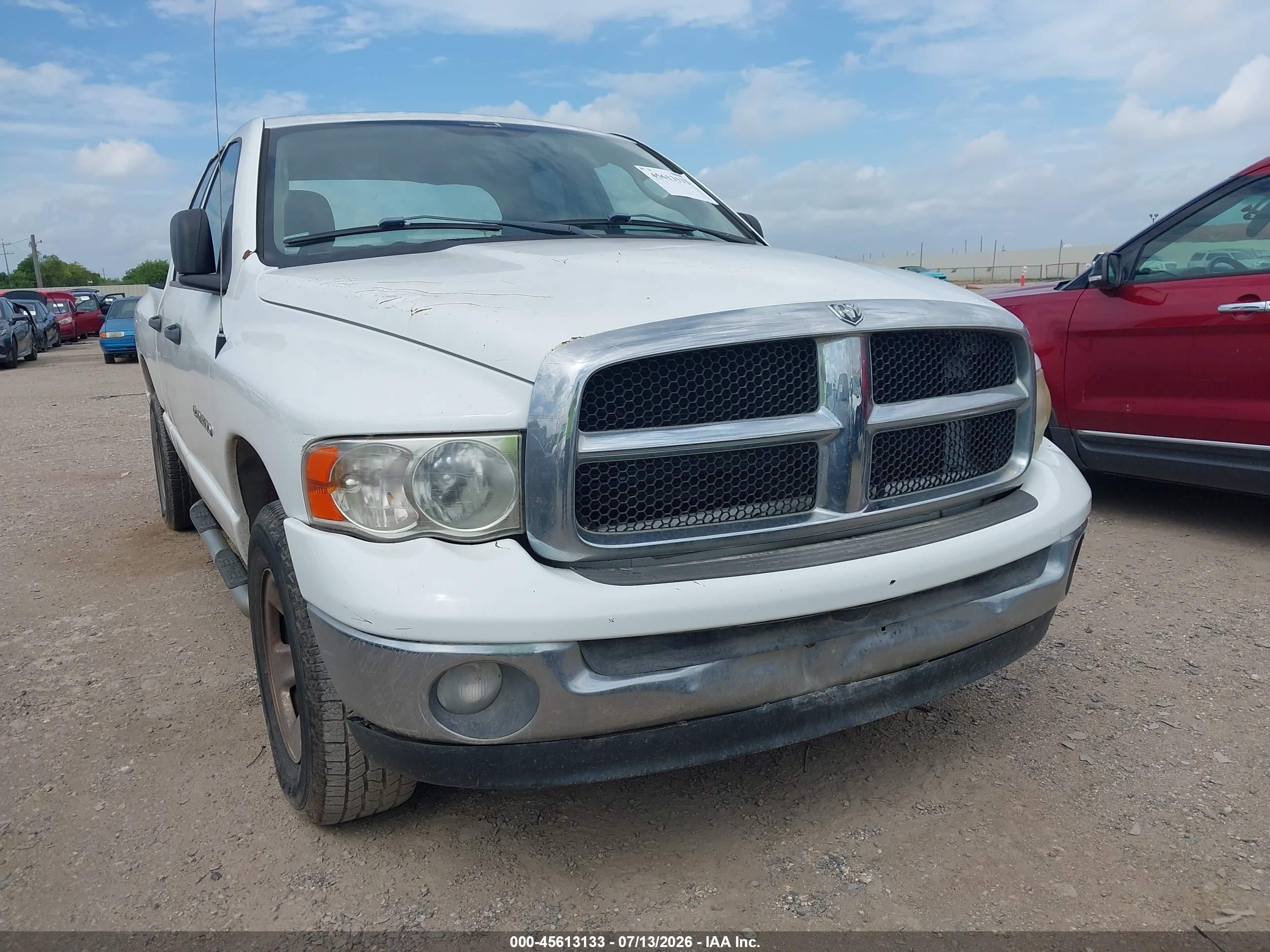 2003 Dodge Ram 1500 Slt/laramie/st Белый vin: 1D7HA18NX3S348974