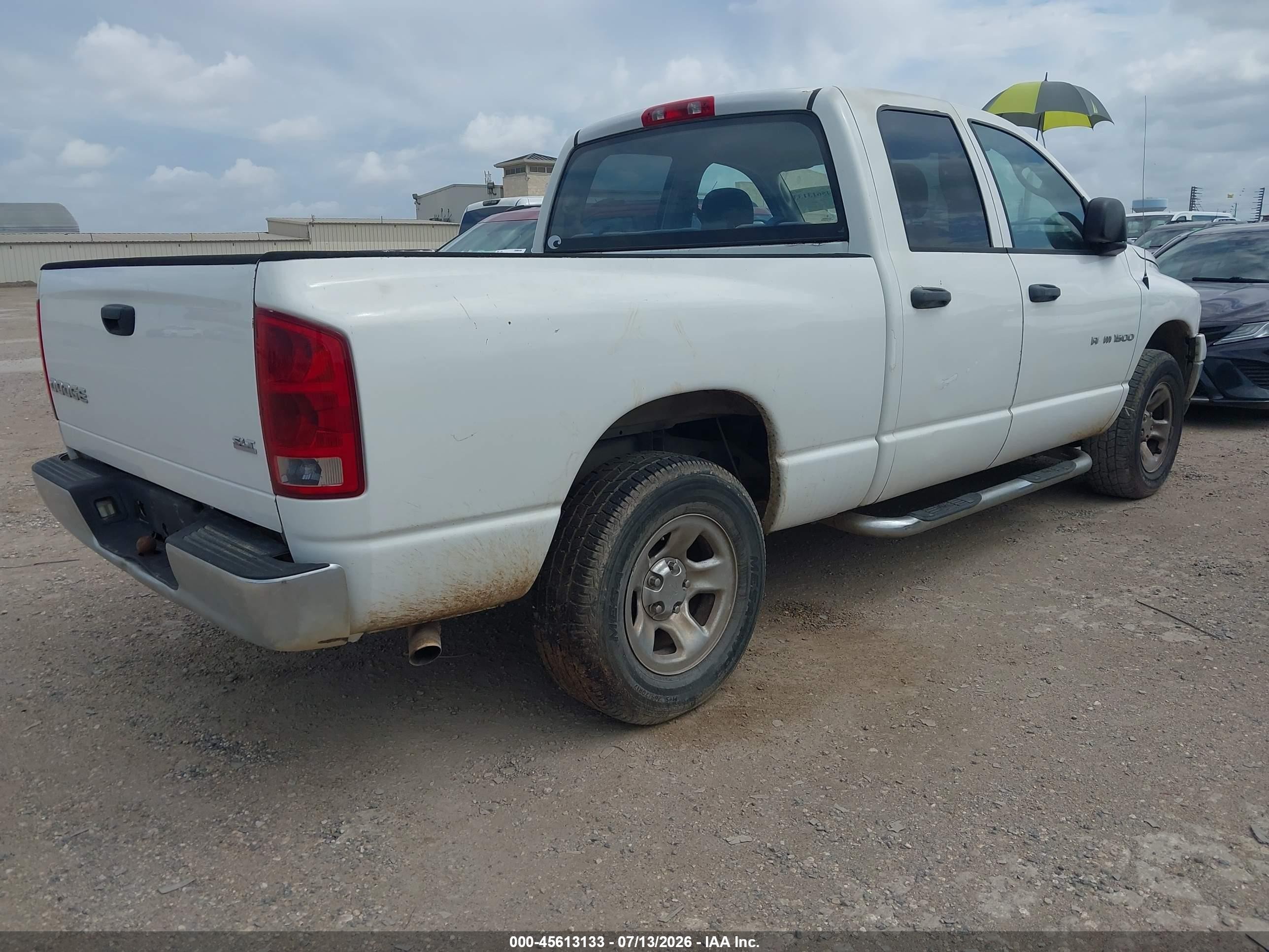 2003 Dodge Ram 1500 Slt/laramie/st Белый vin: 1D7HA18NX3S348974