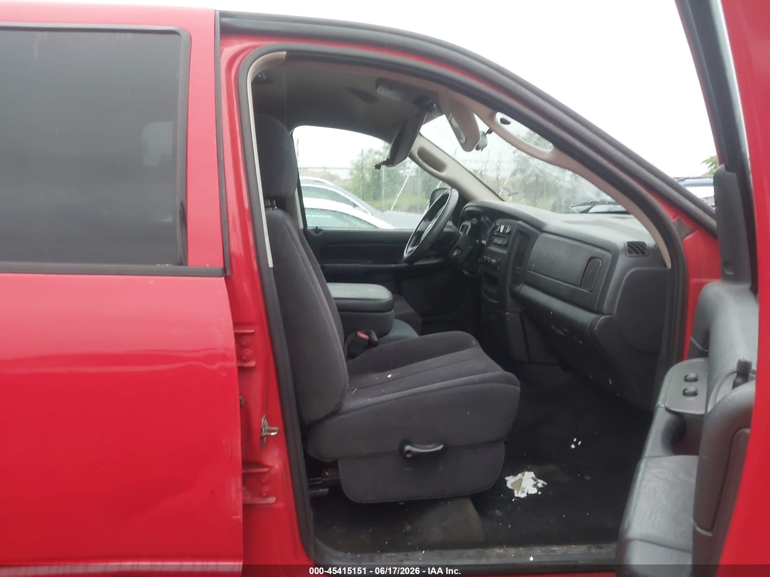 2004 Dodge Ram 1500 Slt/laramie Red vin: 1D7HA18NX4J175268