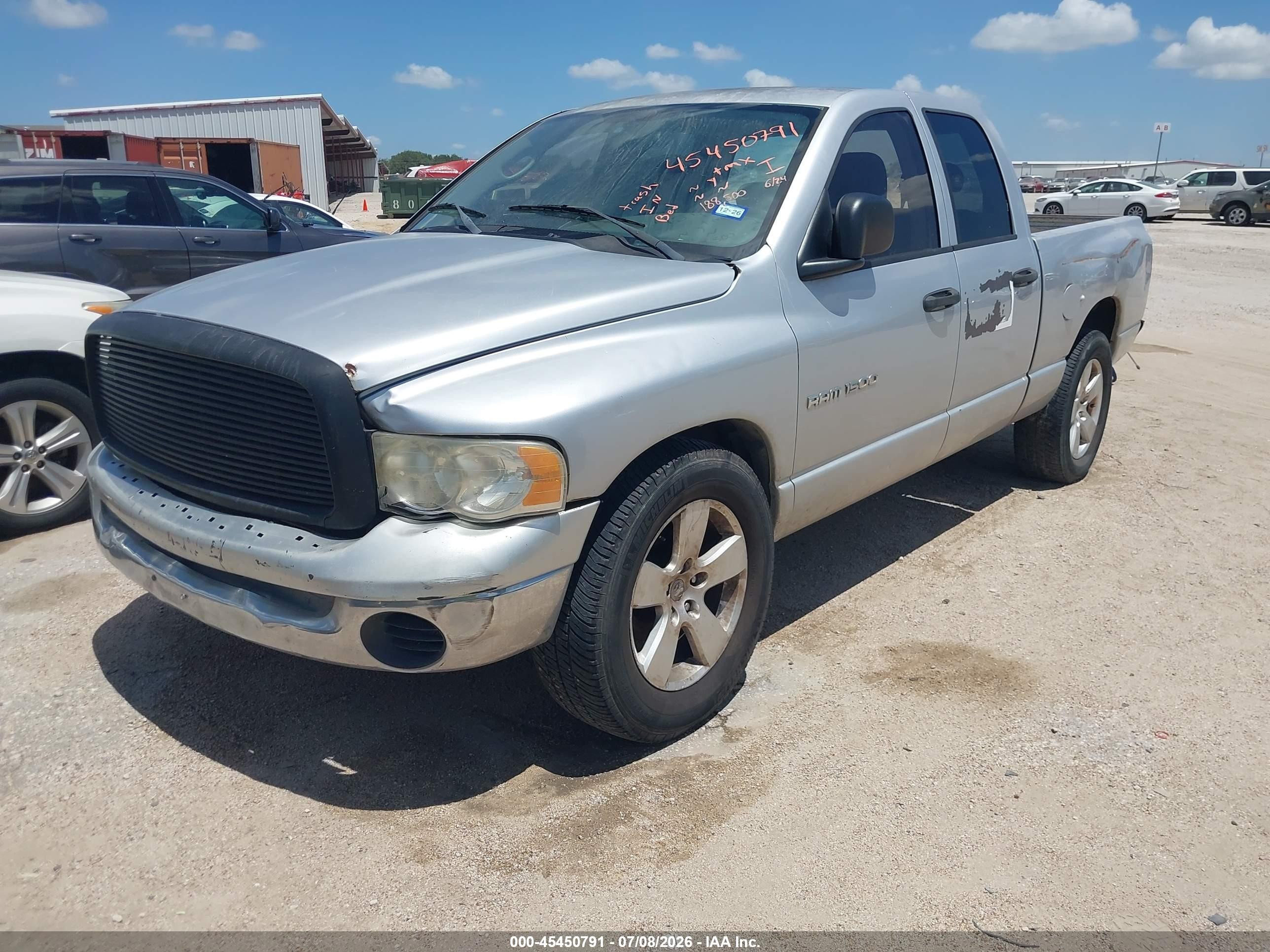 2004 Dodge Ram 1500 Slt/laramie Silver vin: 1D7HA18NX4J263544